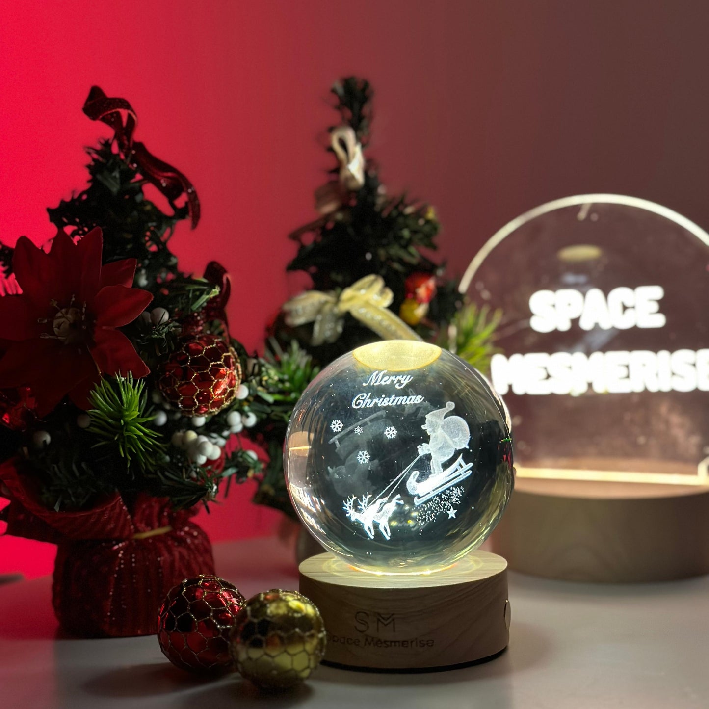 Christmas Snow Globe Lamp