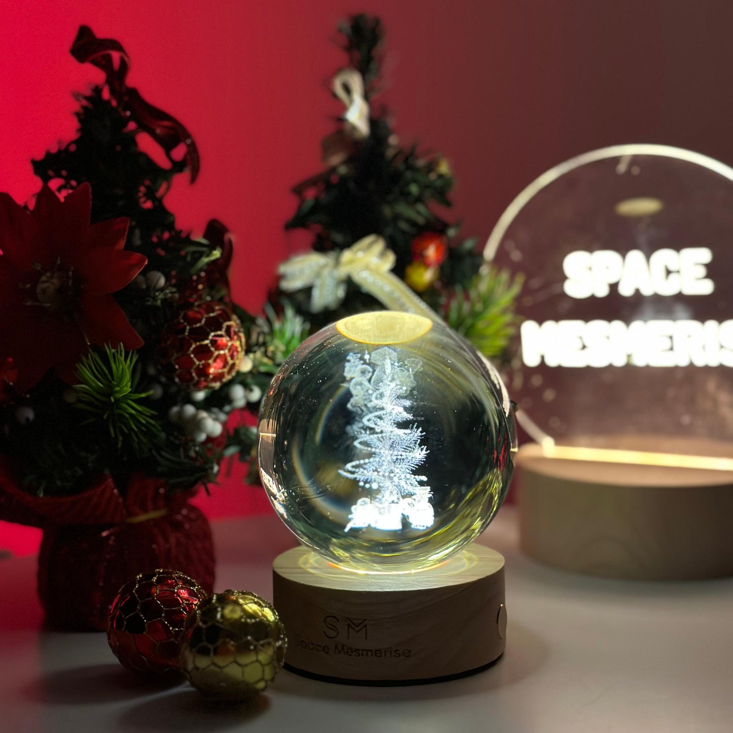 Christmas Snow Globe Lamp