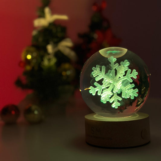 Christmas Snow Globe Lamp