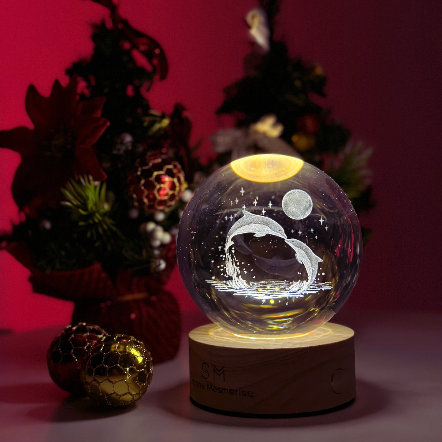 Whale Snow Globe Lamp