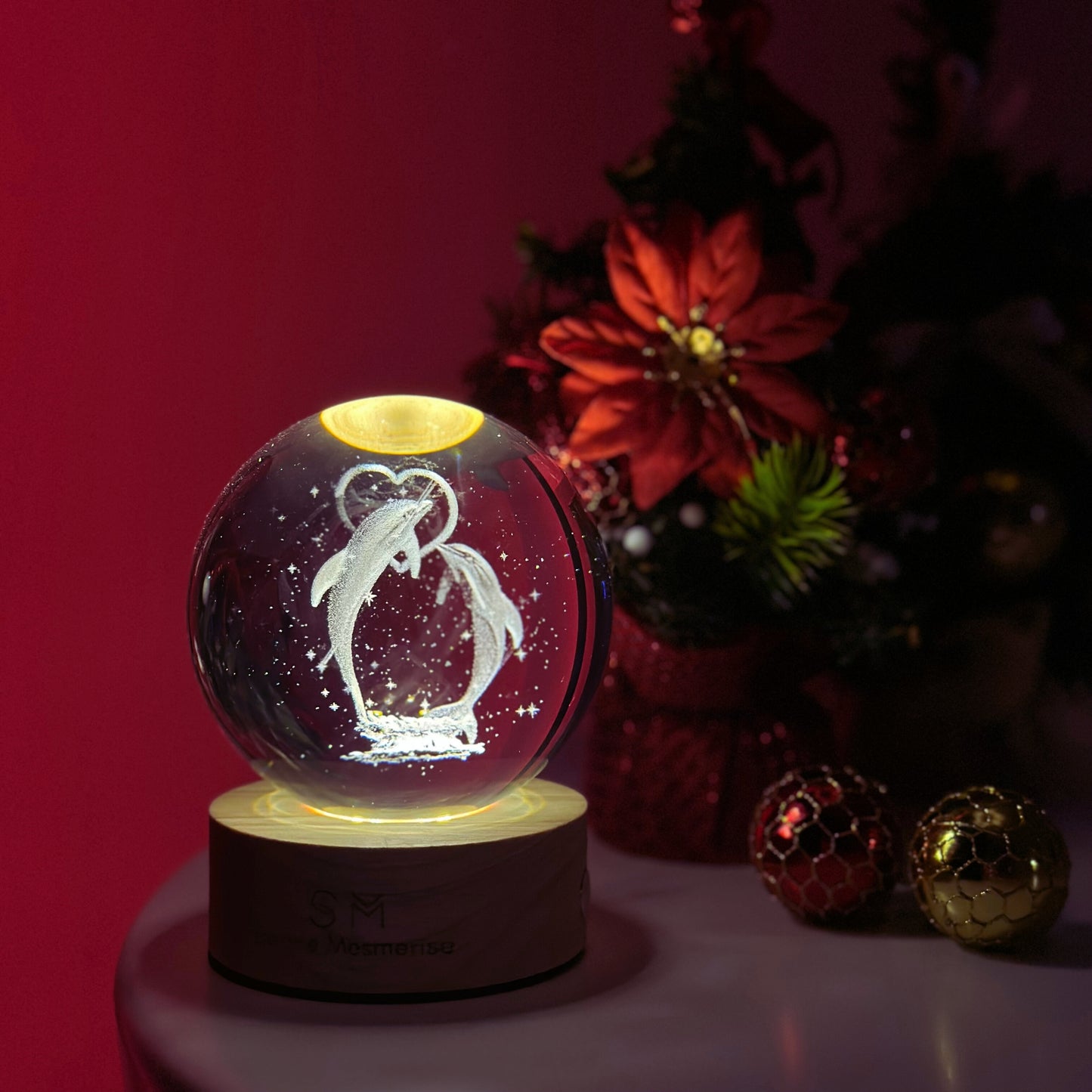 Whale Snow Globe Lamp
