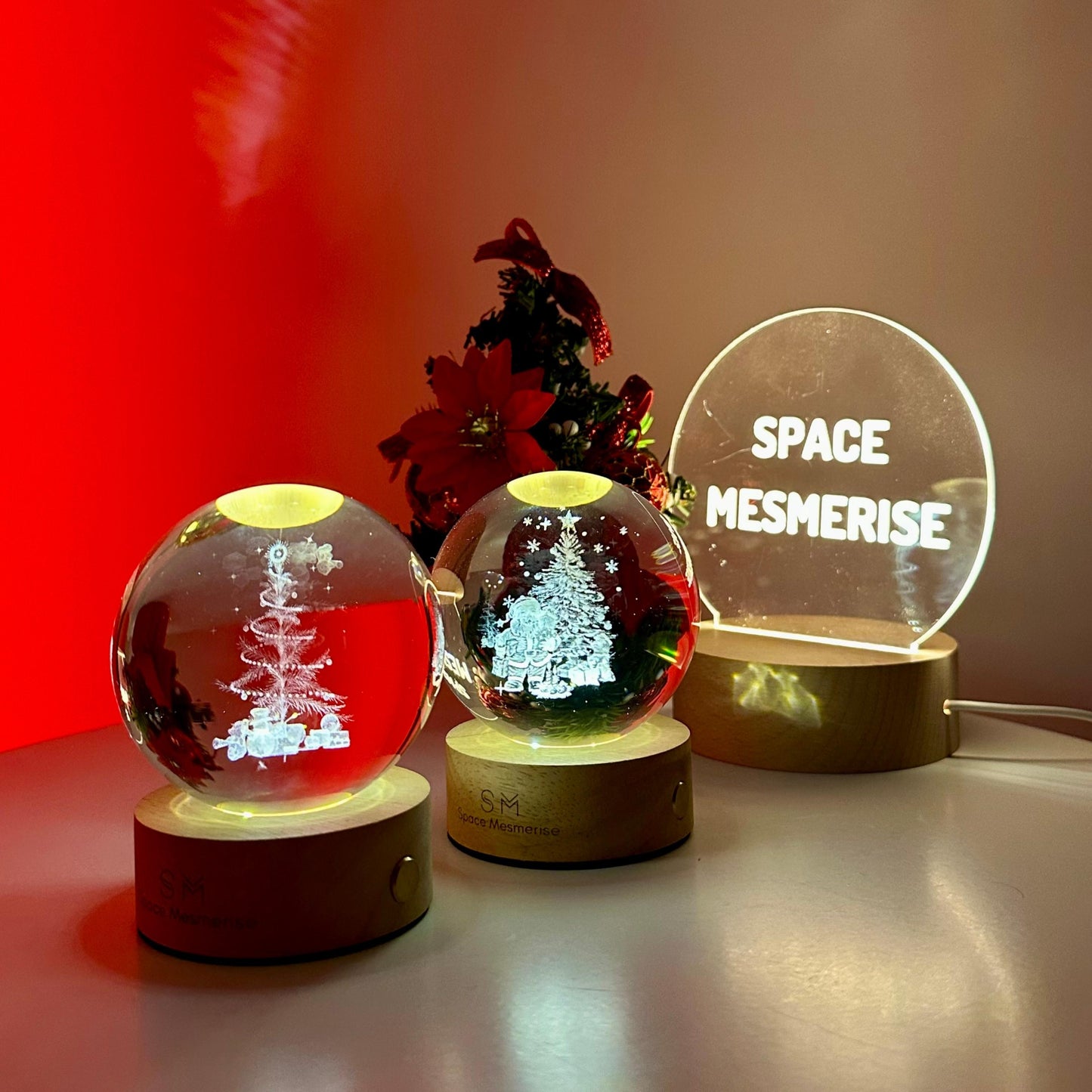Christmas Snow Globe Lamp