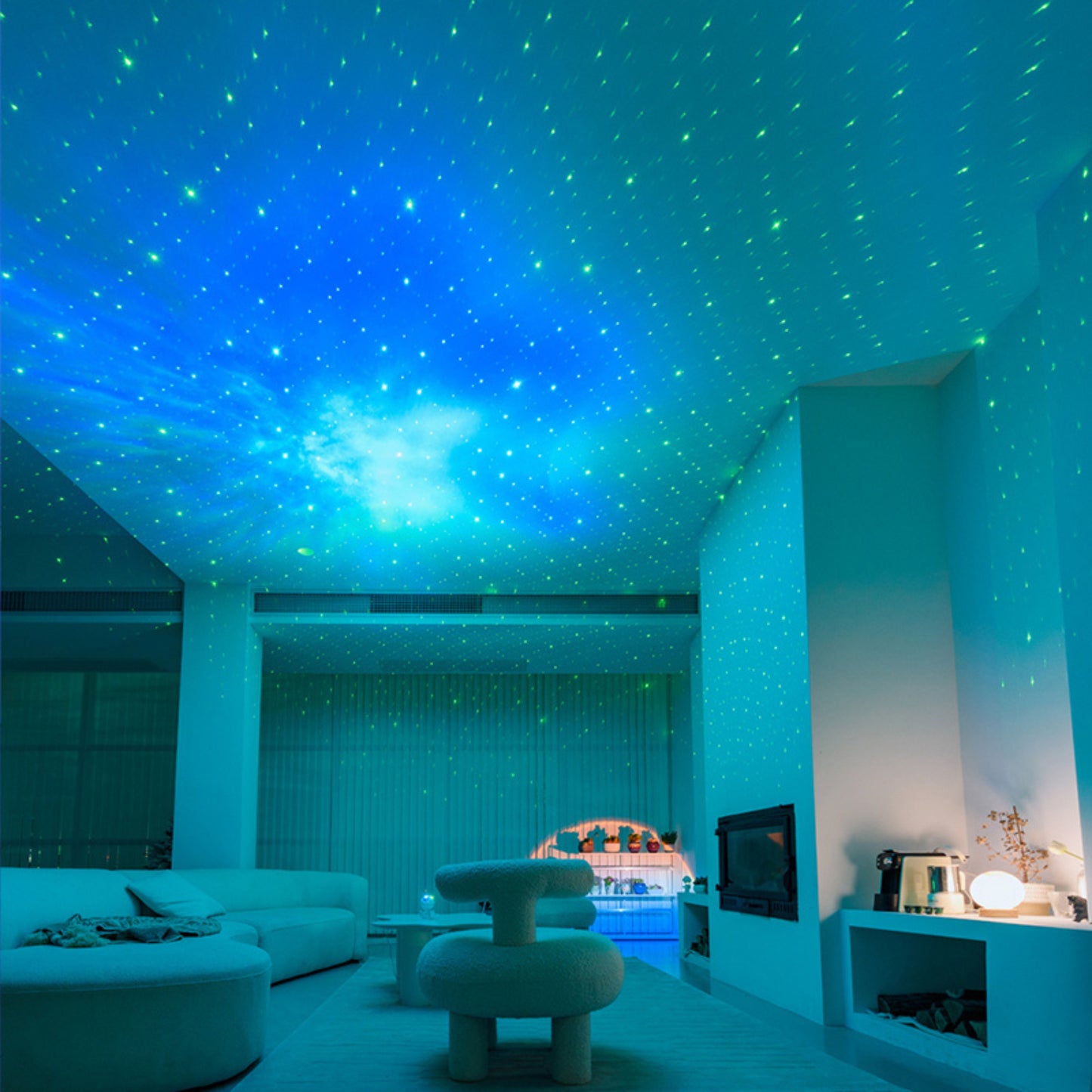 Sitting Astronaut Galaxy Projector