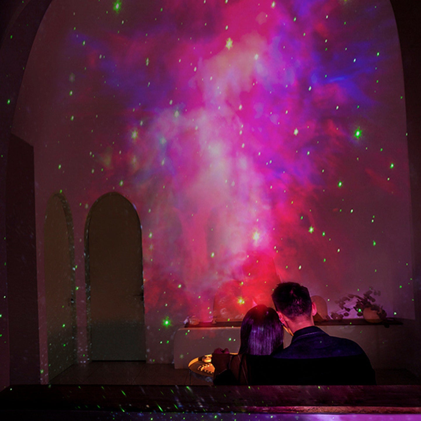 Sitting Astronaut Galaxy Projector