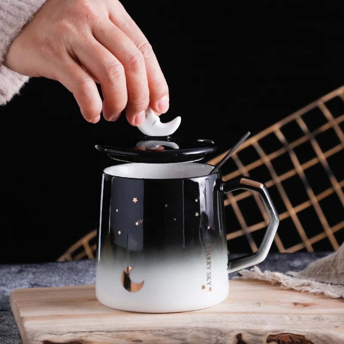 Gradient Moon Lid Mug