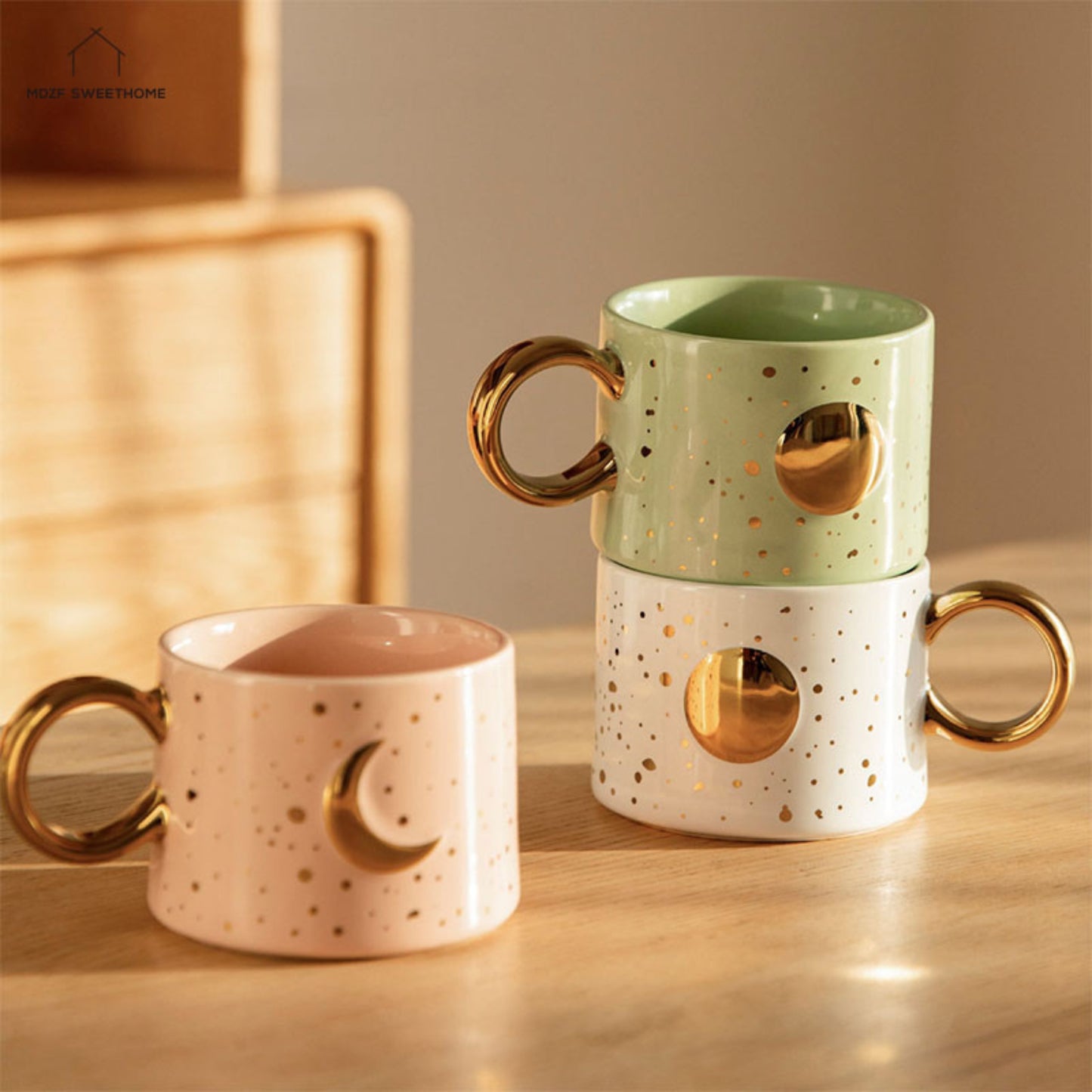 Minimalist Moon and Sun Mug