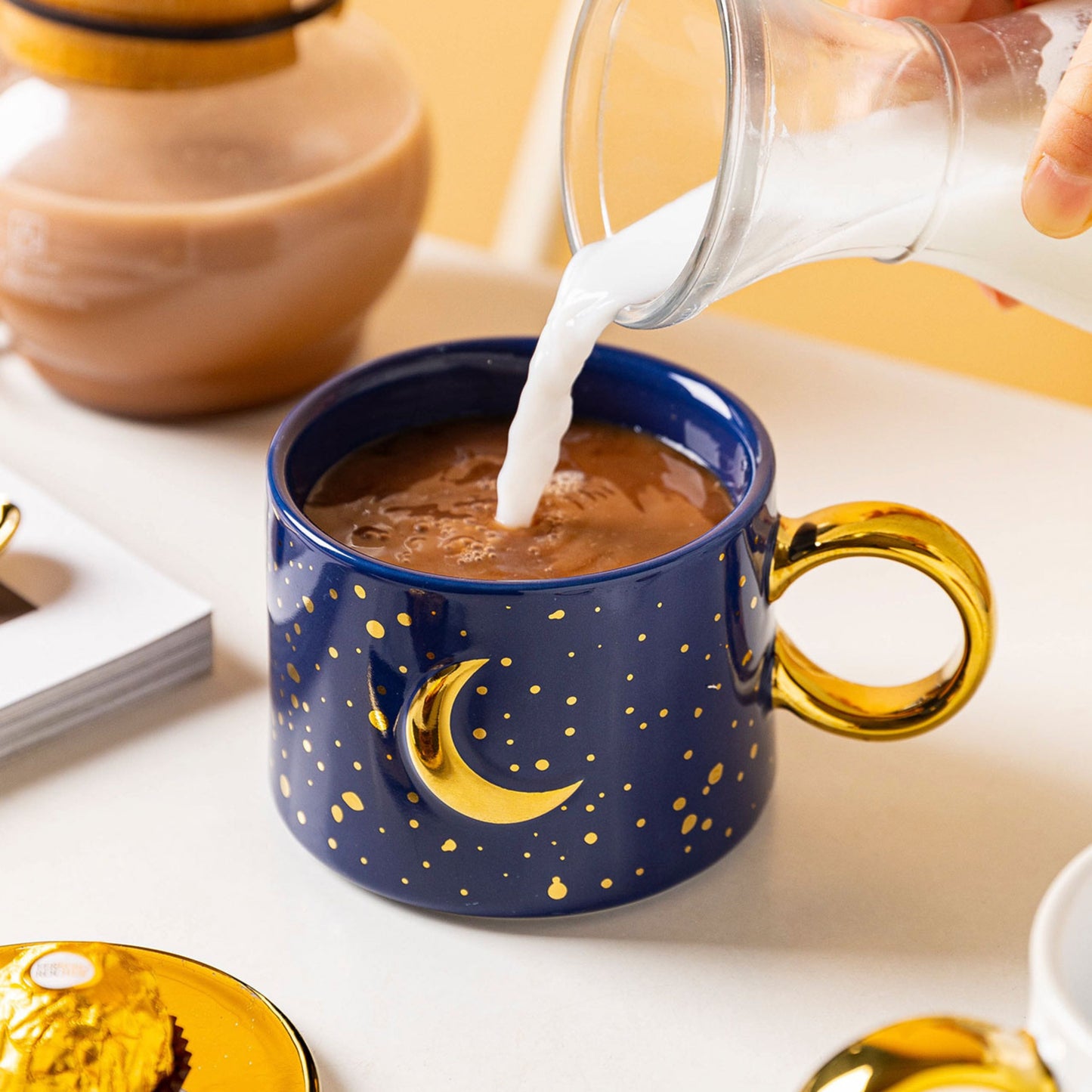 Minimalist Moon and Sun Mug