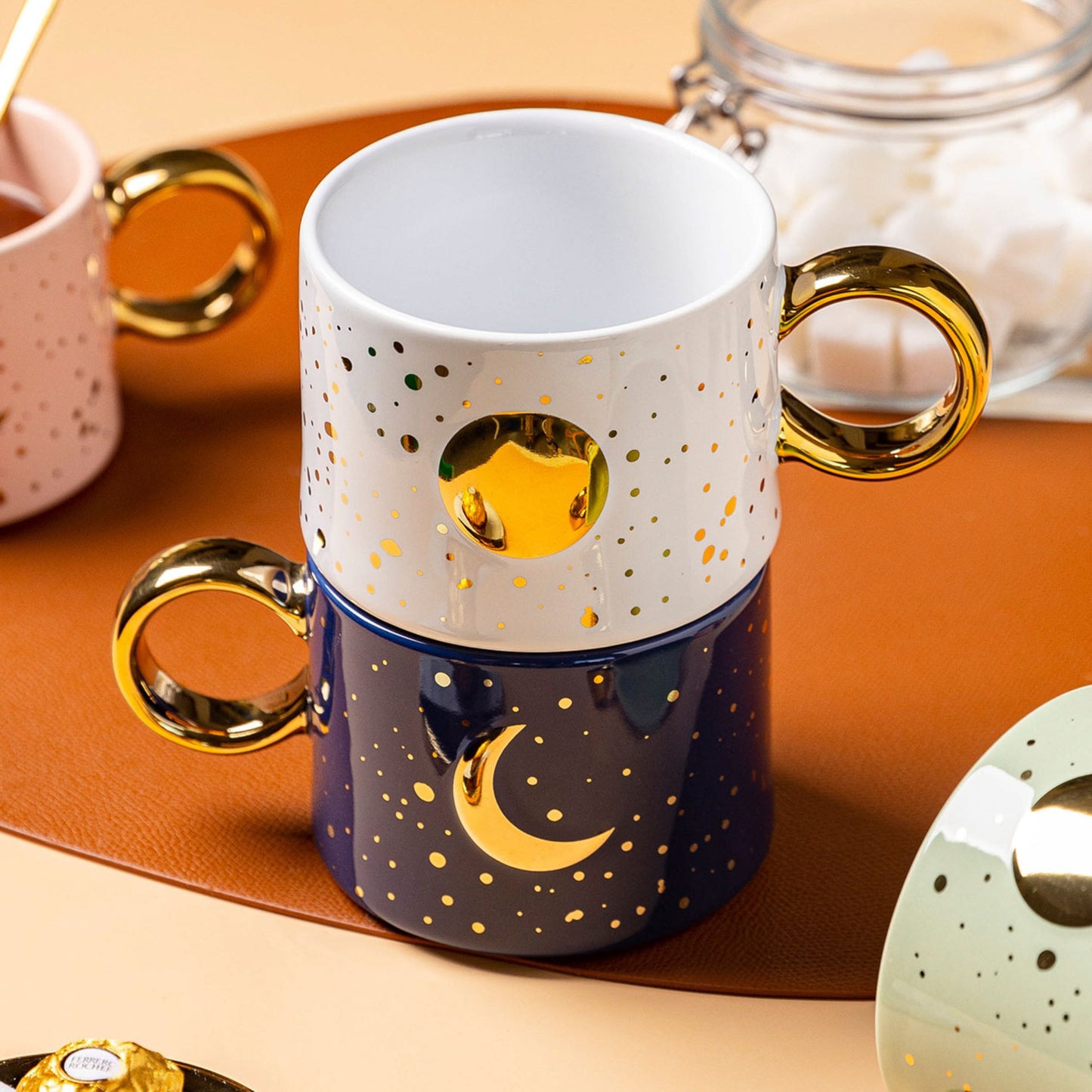 Minimalist Moon and Sun Mug