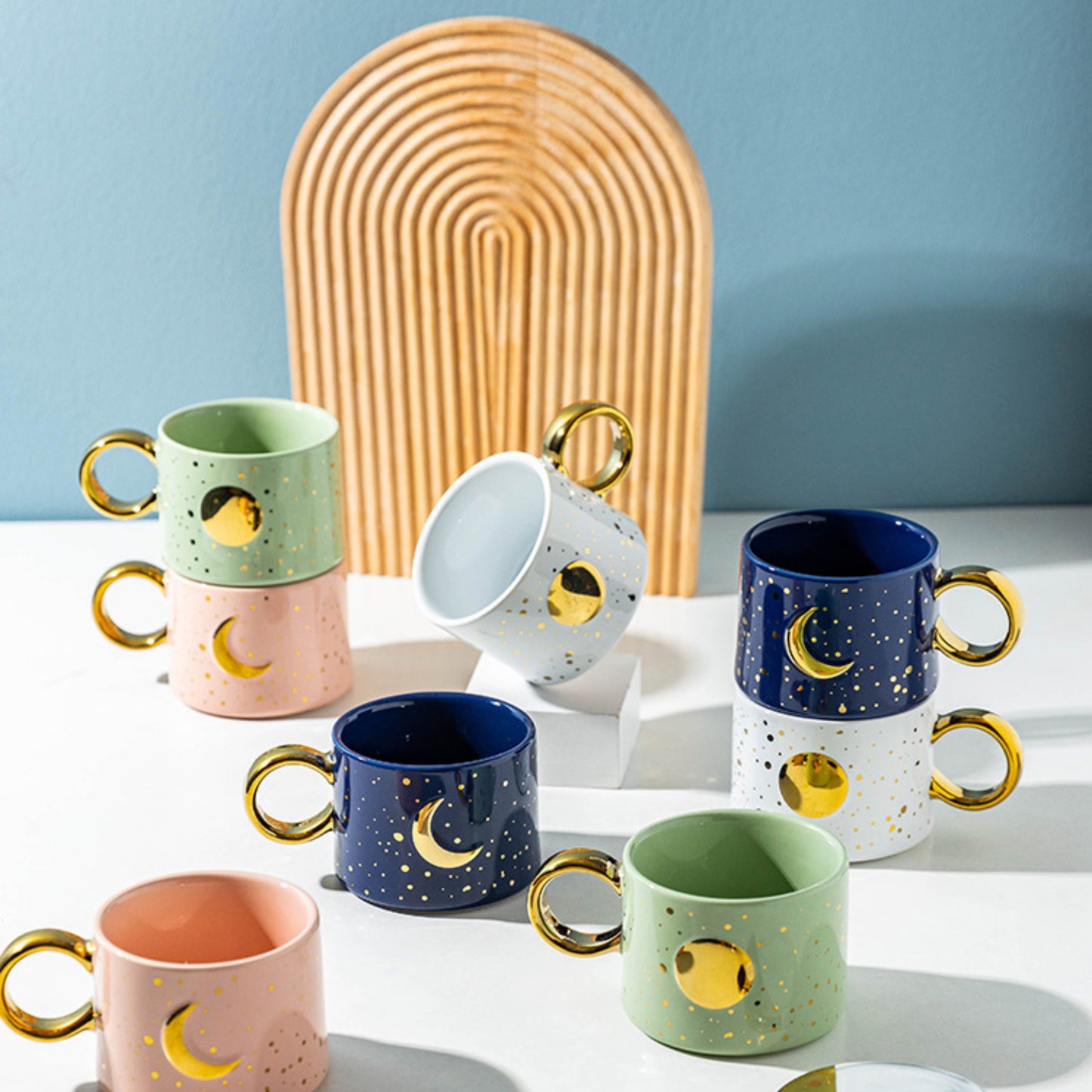Minimalist Moon and Sun Mug