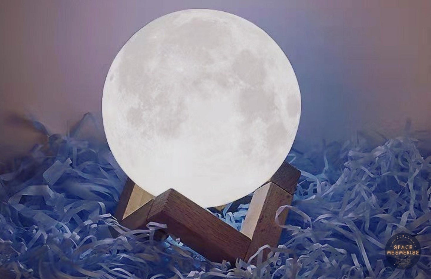 3D Printed Minimalist Moon Lamp - Space Mesmerise - Space Gifts | Lamps | Statues | Home Decor