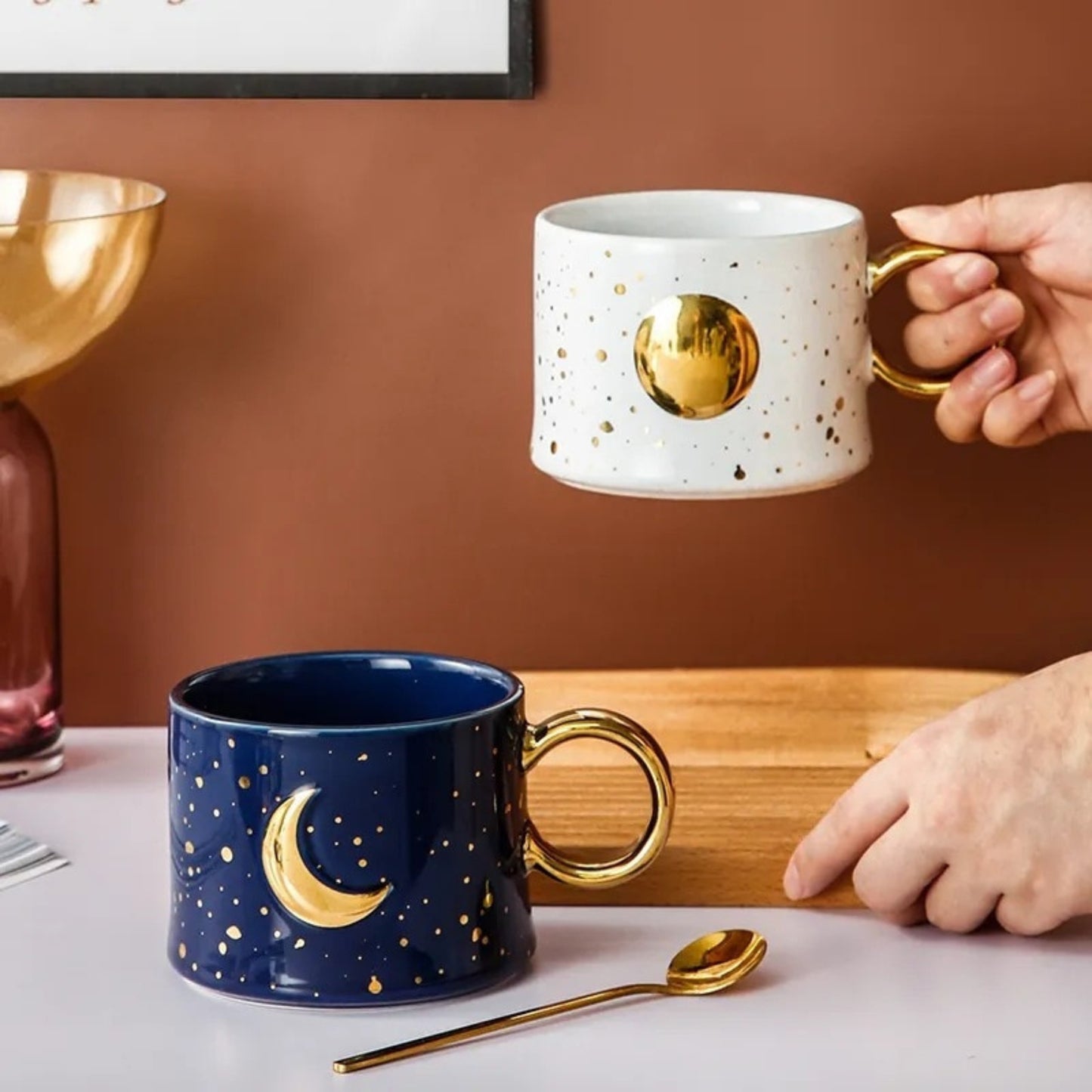 Minimalist Moon and Sun Mug