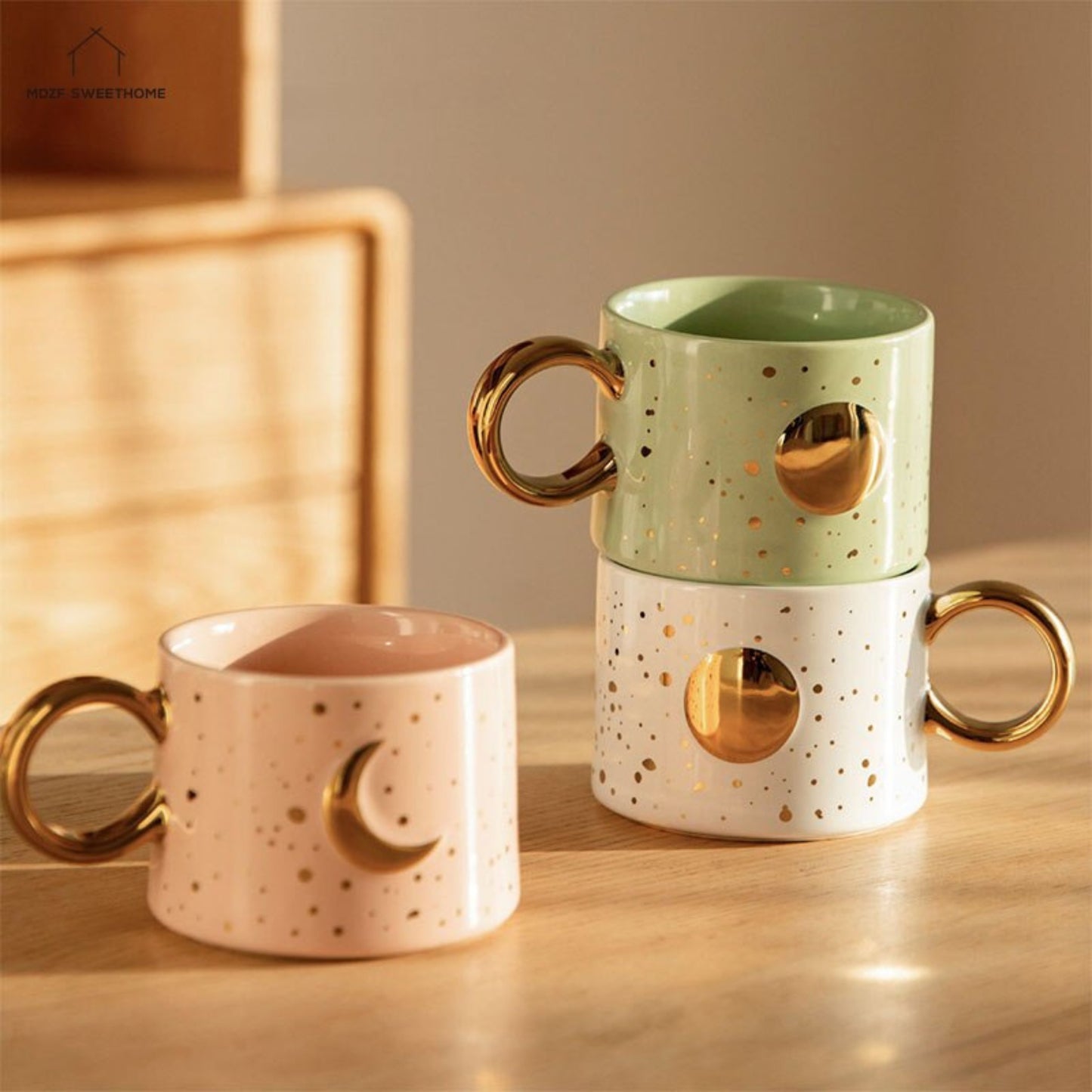 Minimalist Moon and Sun Mug