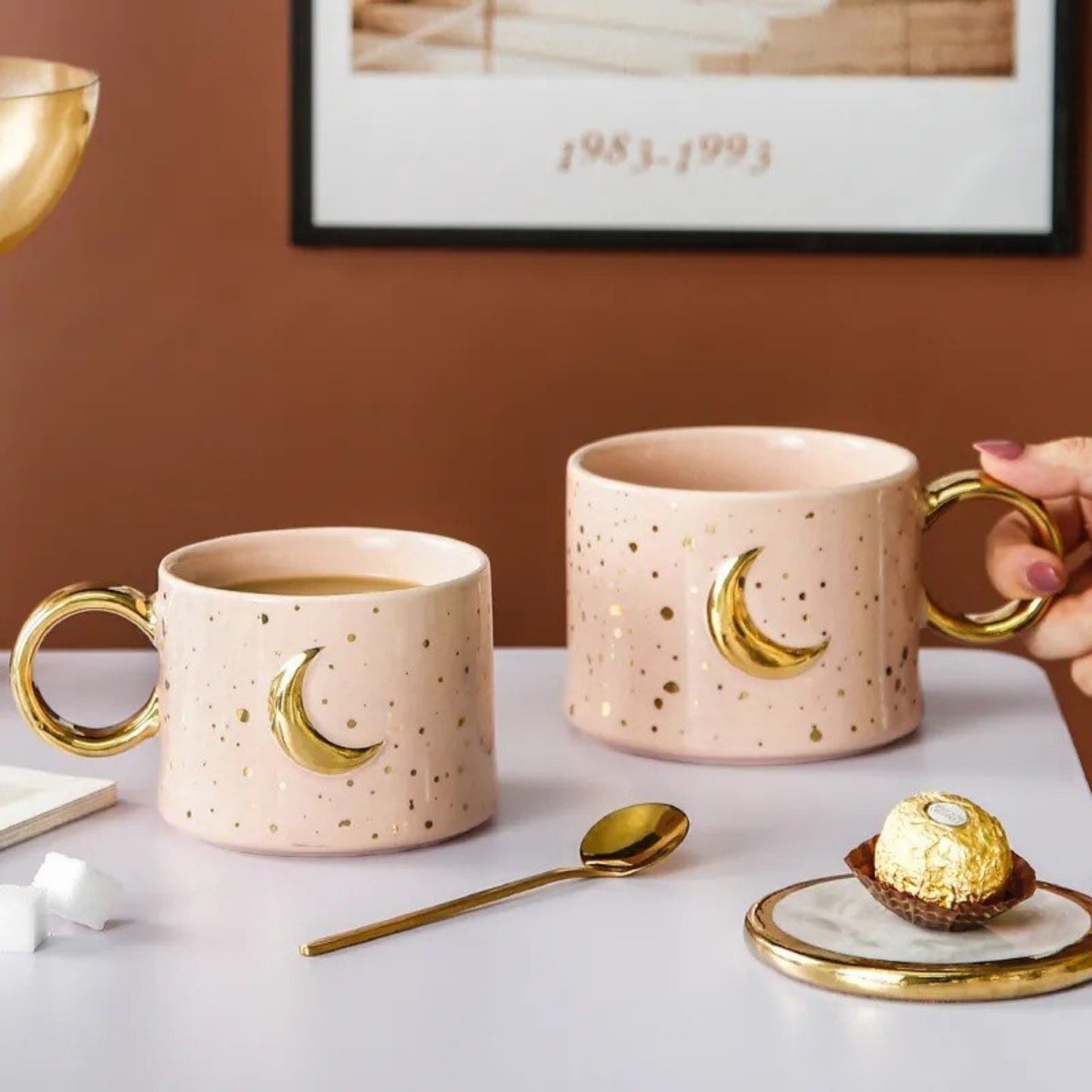 Minimalist Moon and Sun Mug