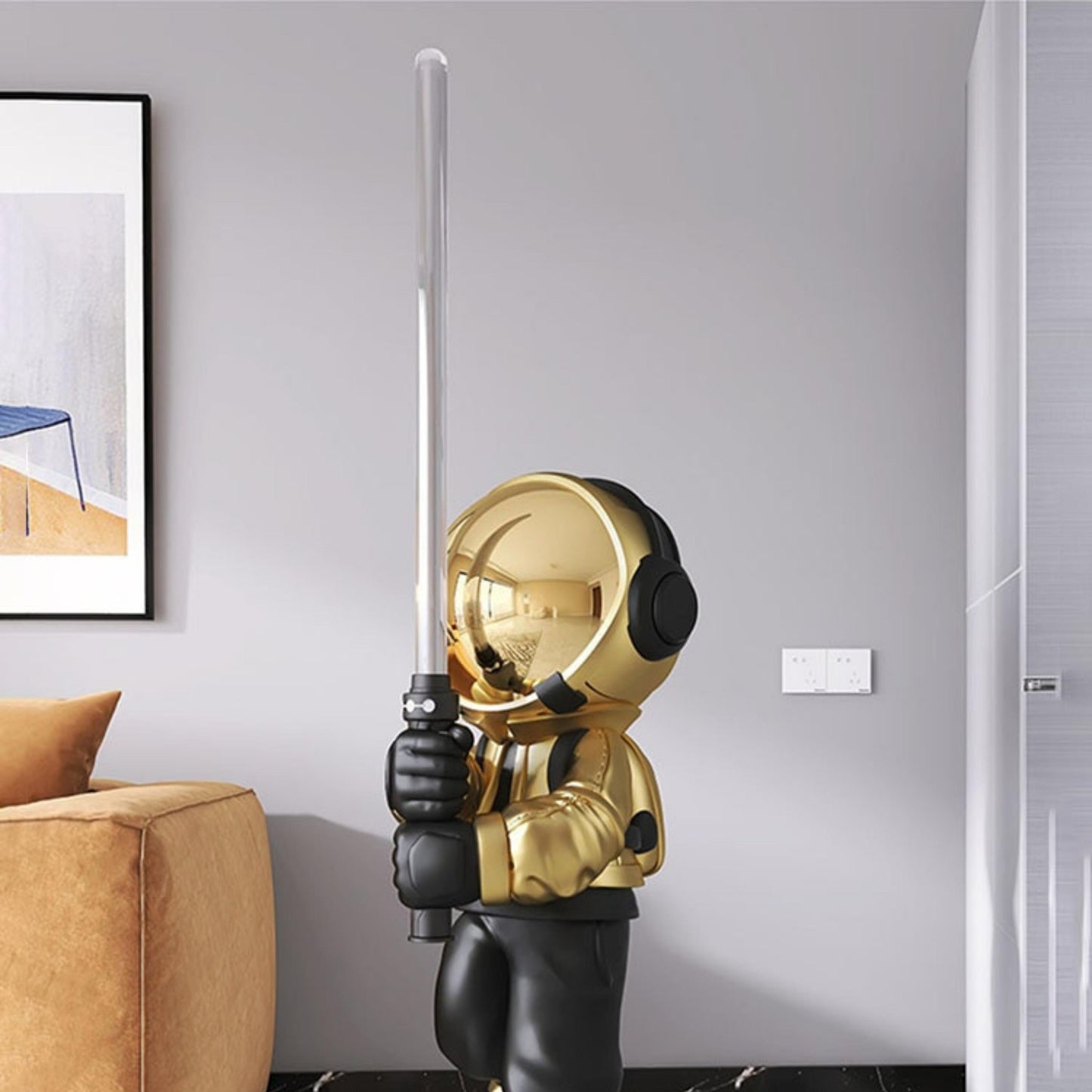 Astronaut with Light Saber