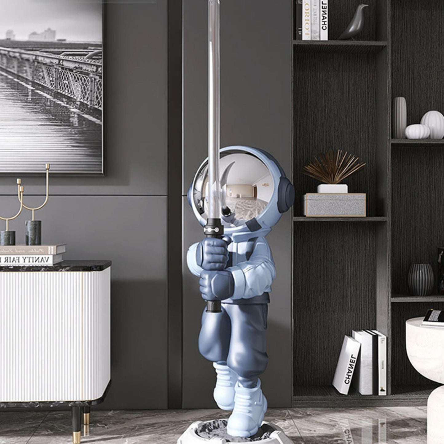 Astronaut with Light Saber