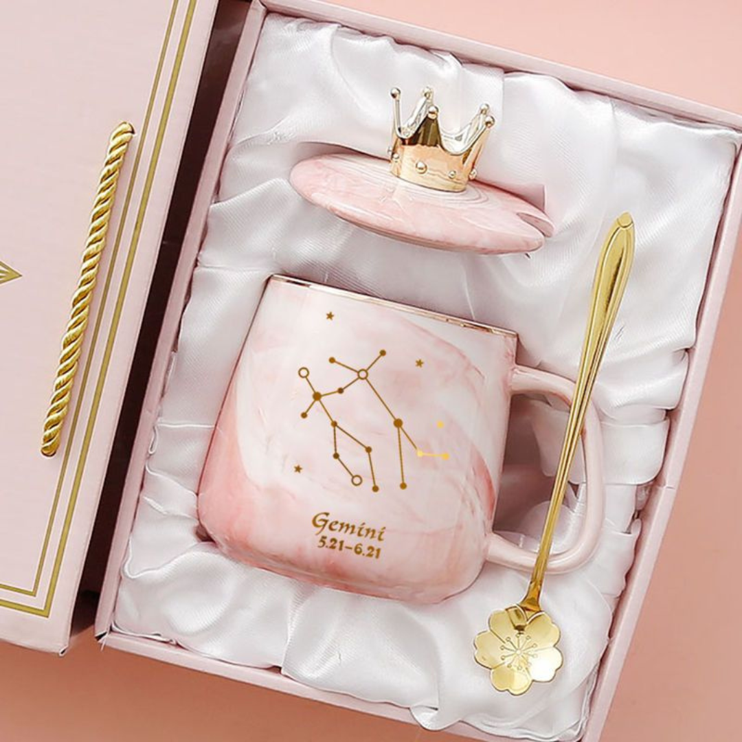 Twelve Constellations Marble Mug
