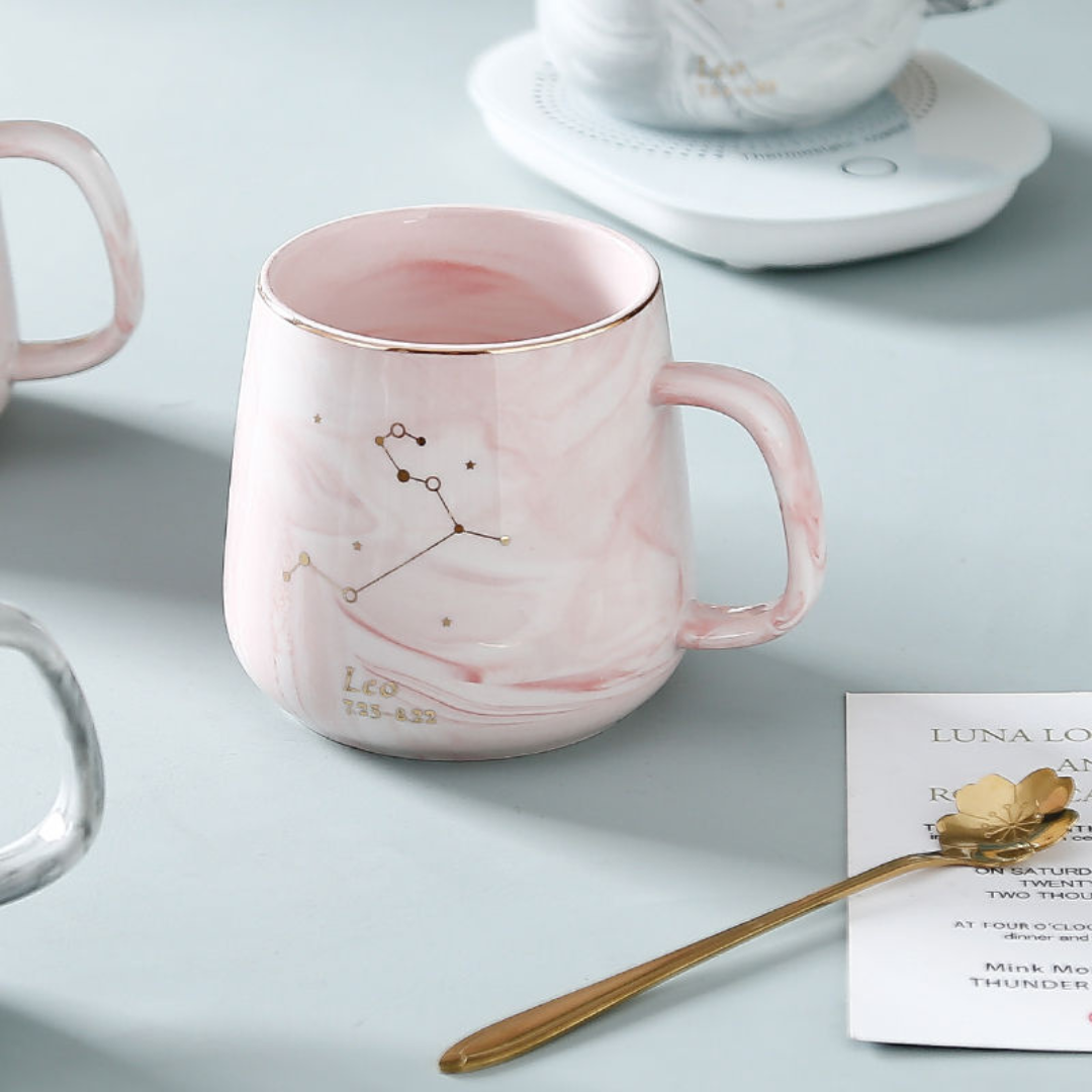 Twelve Constellations Marble Mug