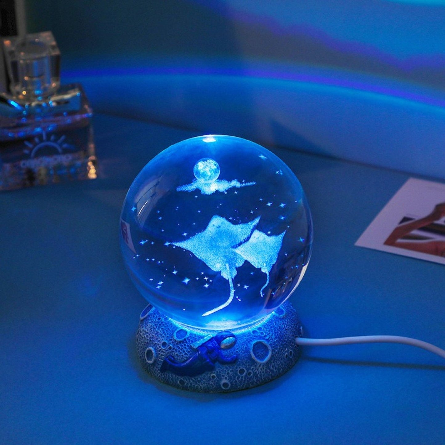 Aquatic and Space Lamp Globe (Colorful) - Space Mesmerise - Space Gifts | Lamps | Statues | Home Decor