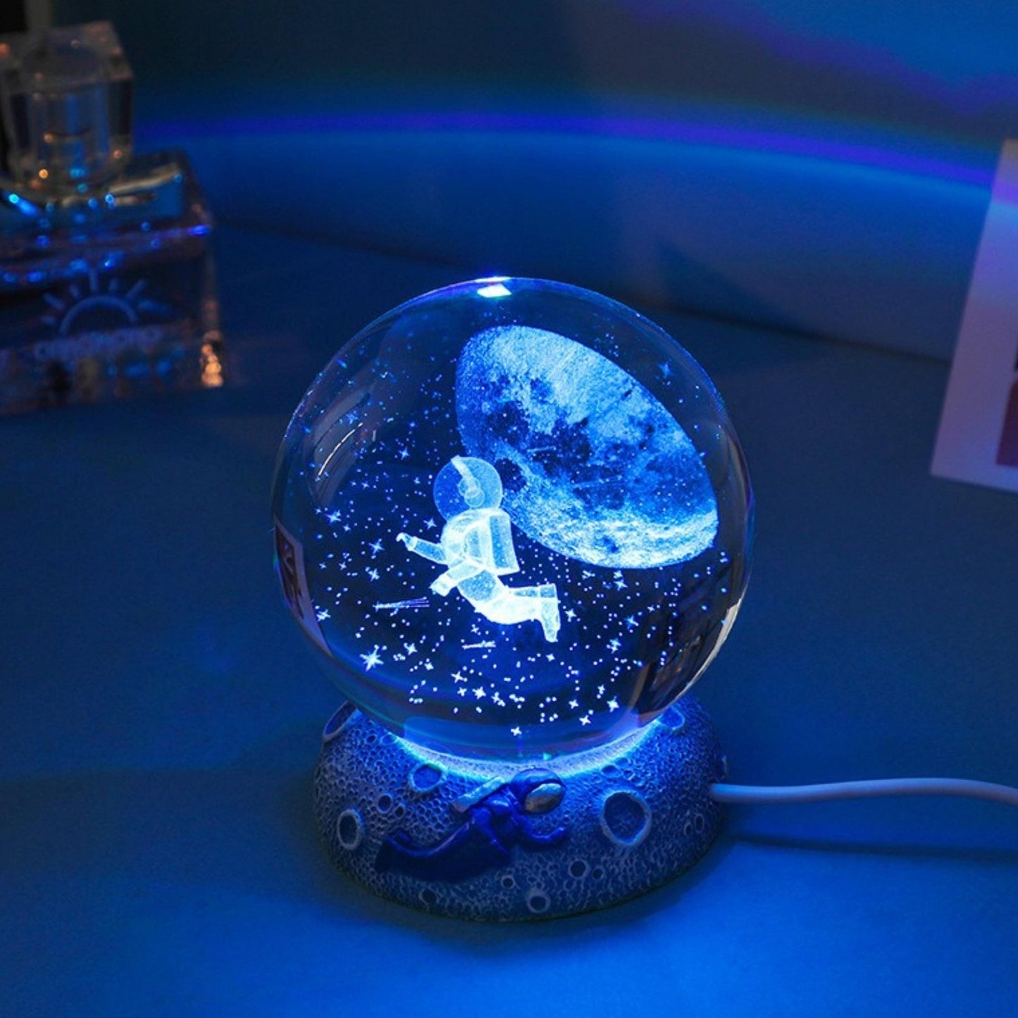 Aquatic and Space Lamp Globe (Colorful) - Space Mesmerise - Space Gifts | Lamps | Statues | Home Decor