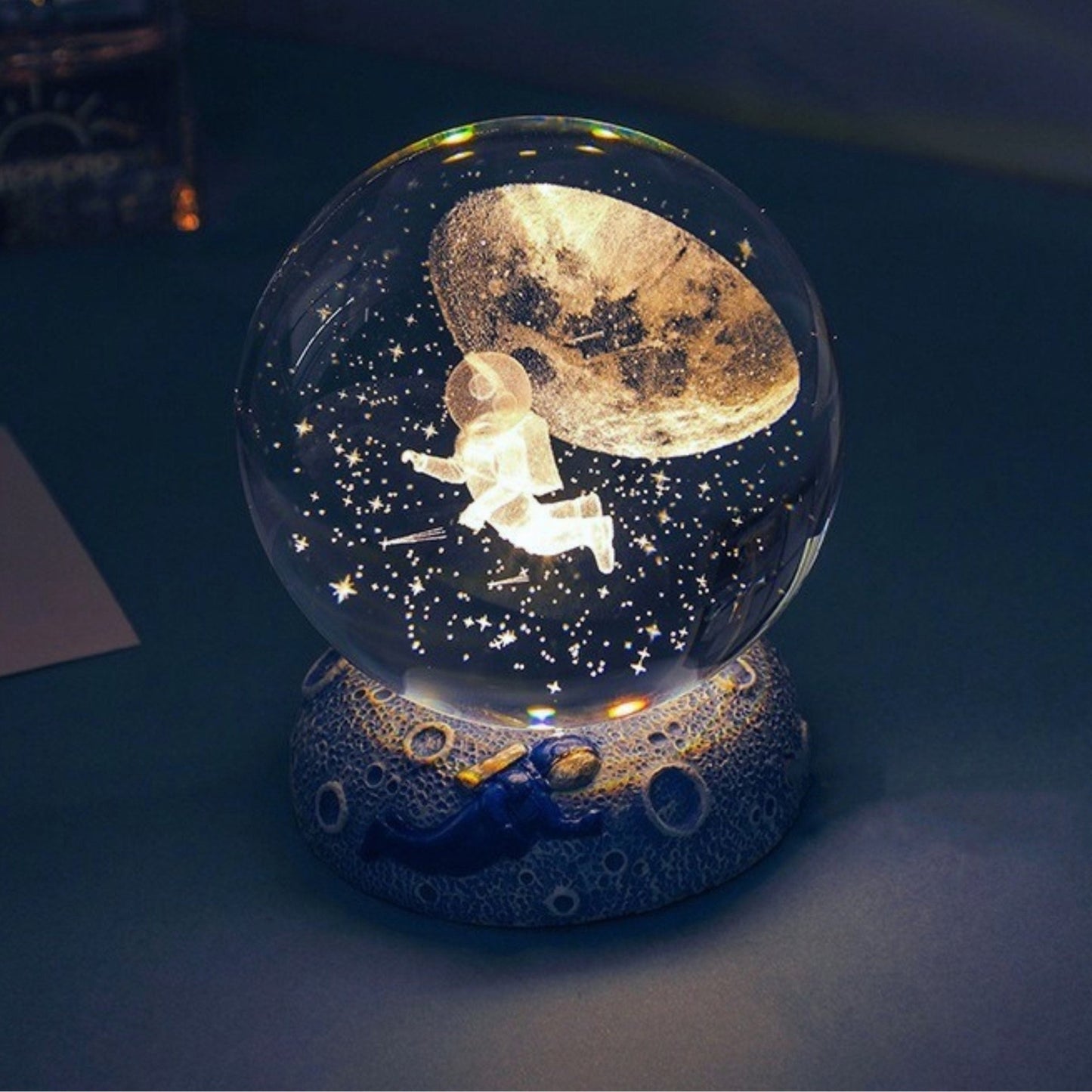 Aquatic Space Lamp Globe (Warm Light) - Space Mesmerise - Space Gifts | Lamps | Statues | Home Decor