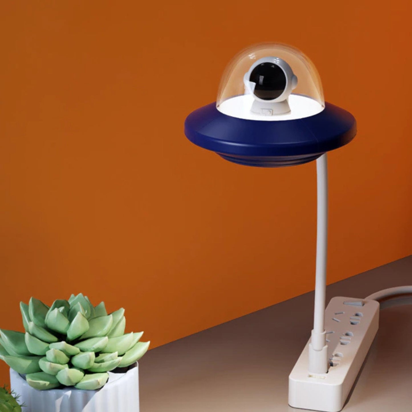 Astronaut and UFO USB Lamp - Space Mesmerise - Space Gifts | Lamps | Statues | Home Decor