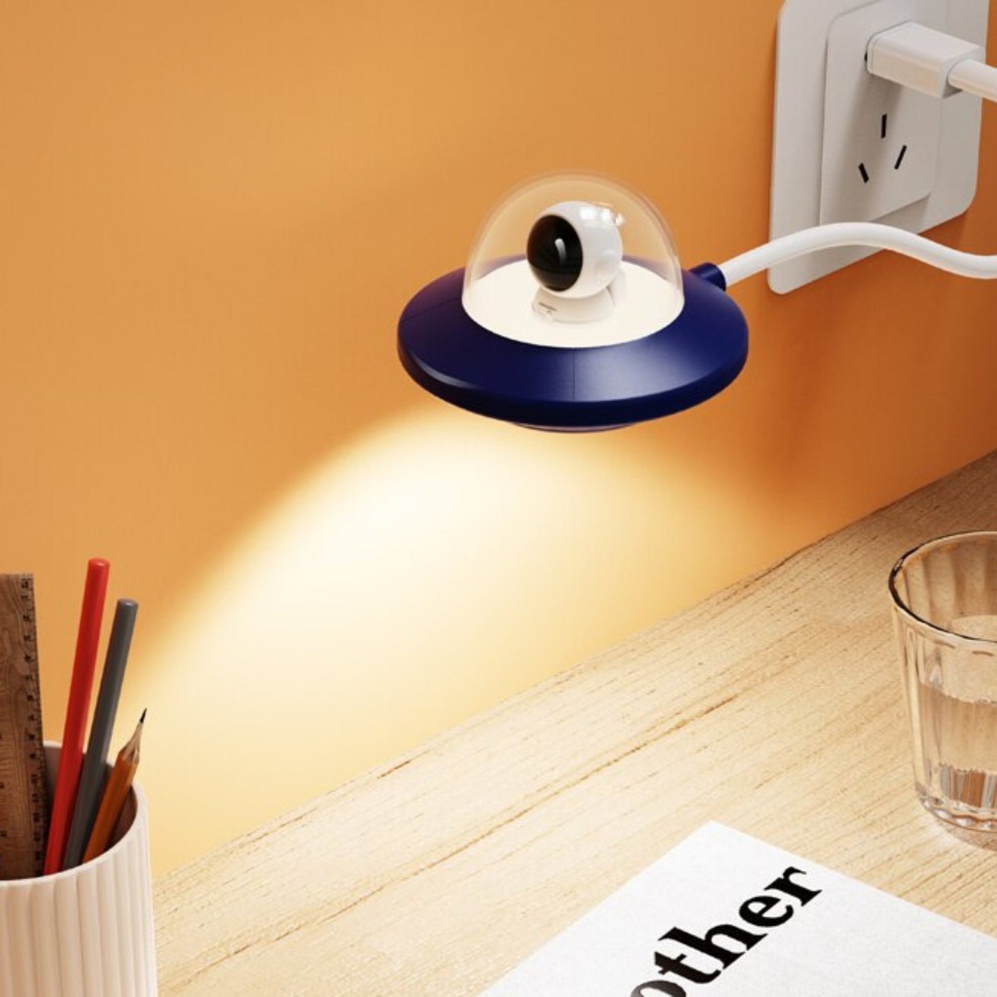 Astronaut and UFO USB Lamp - Space Mesmerise - Space Gifts | Lamps | Statues | Home Decor