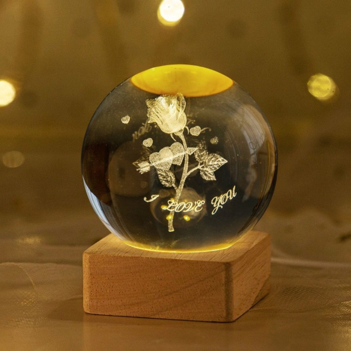 Astronaut in Space Crystal Lamp - Space Mesmerise - Space Gifts | Lamps | Statues | Home Decor
