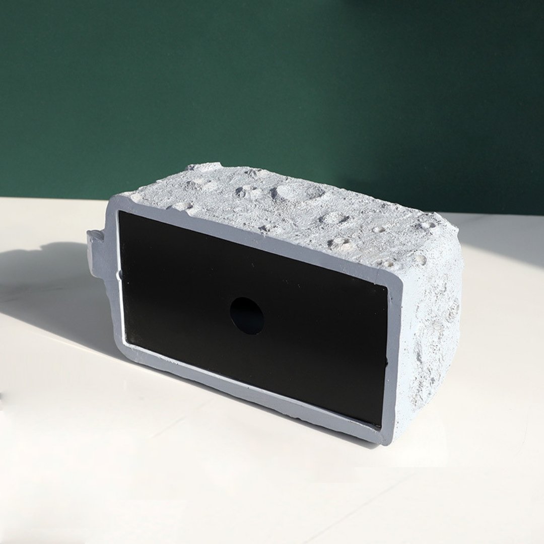 Astronaut Moon Crater Tissue Box Holder - Space Mesmerise - Space Gifts | Lamps | Statues | Home Decor
