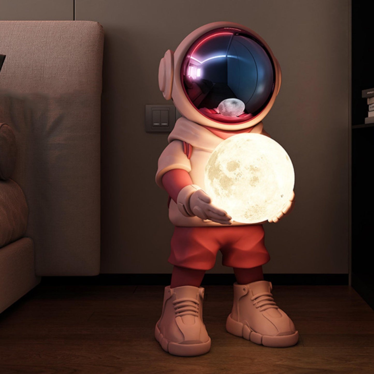 Astronaut Statue and Moon Lamp - Space Mesmerise - Space Gifts | Lamps | Statues | Home Decor