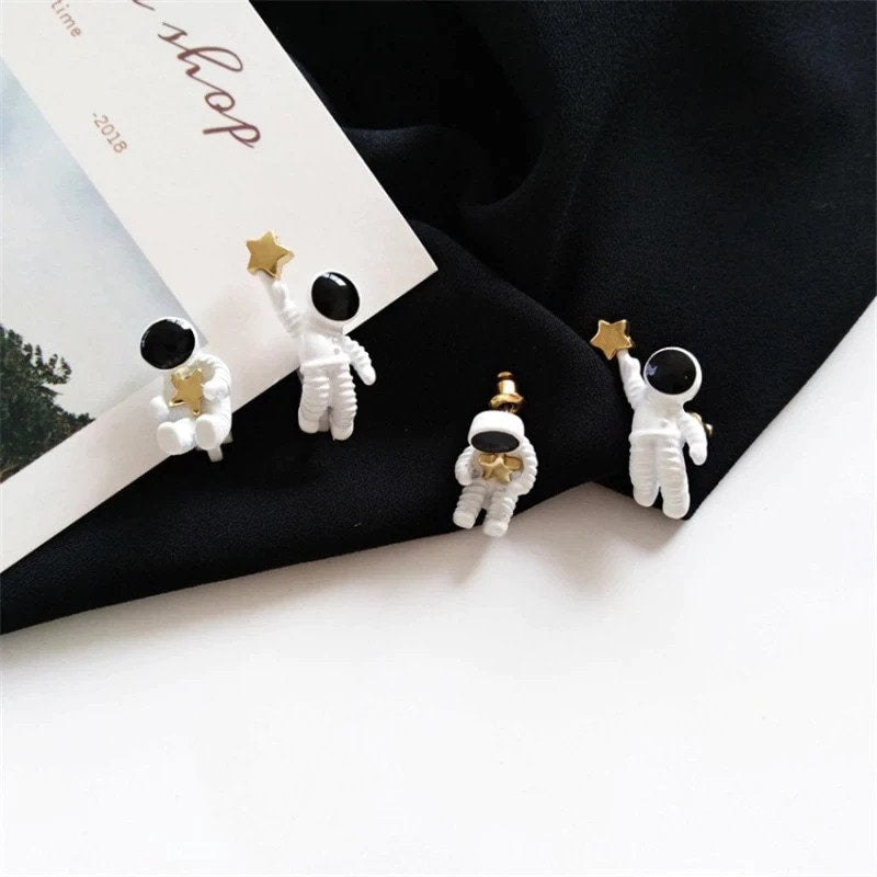 Astronaut Stud Earrings - Space Mesmerise - Space Gifts | Lamps | Statues | Home Decor