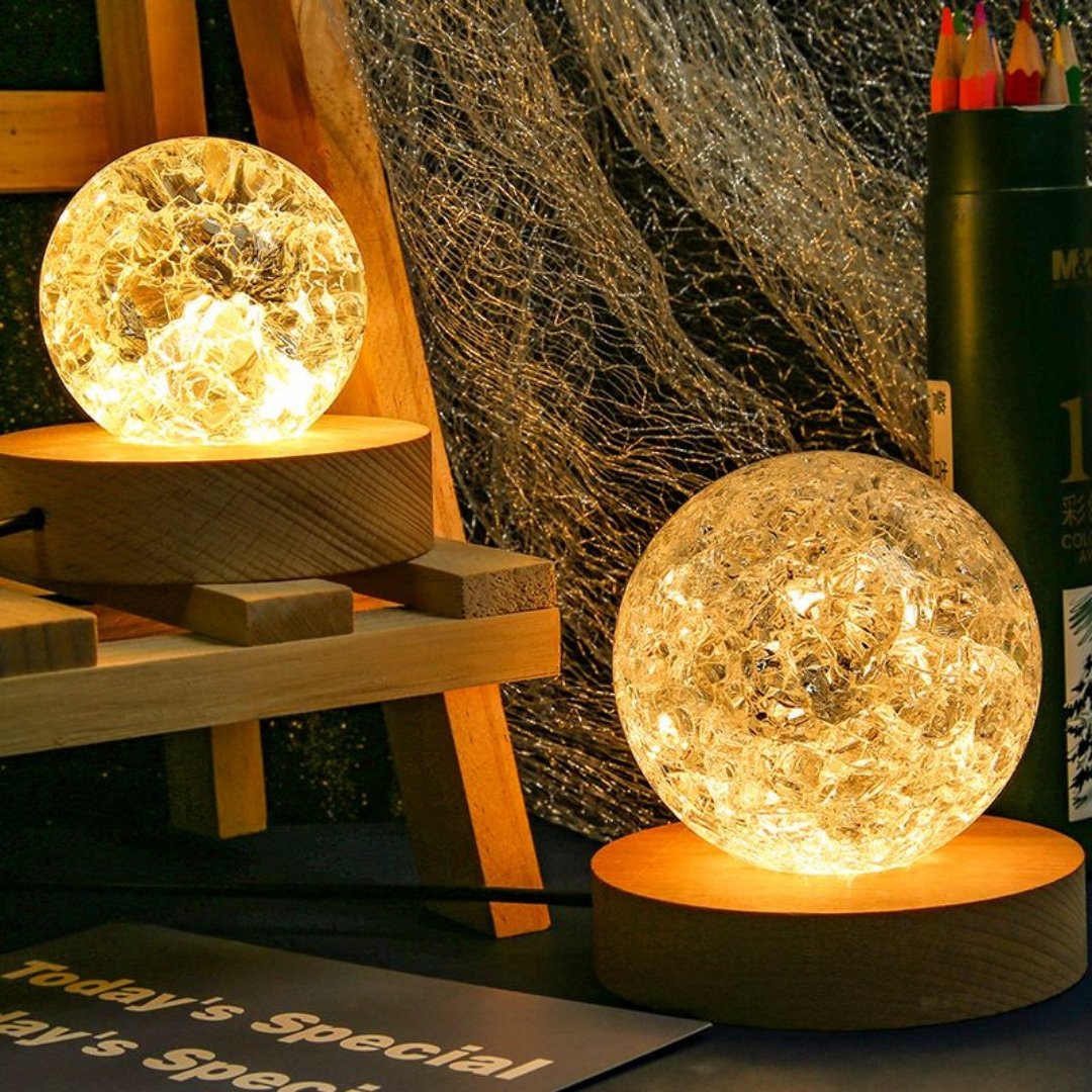Bubble and Cracked Planet Lamp - Space Mesmerise - Space Gifts | Lamps | Statues | Home Decor