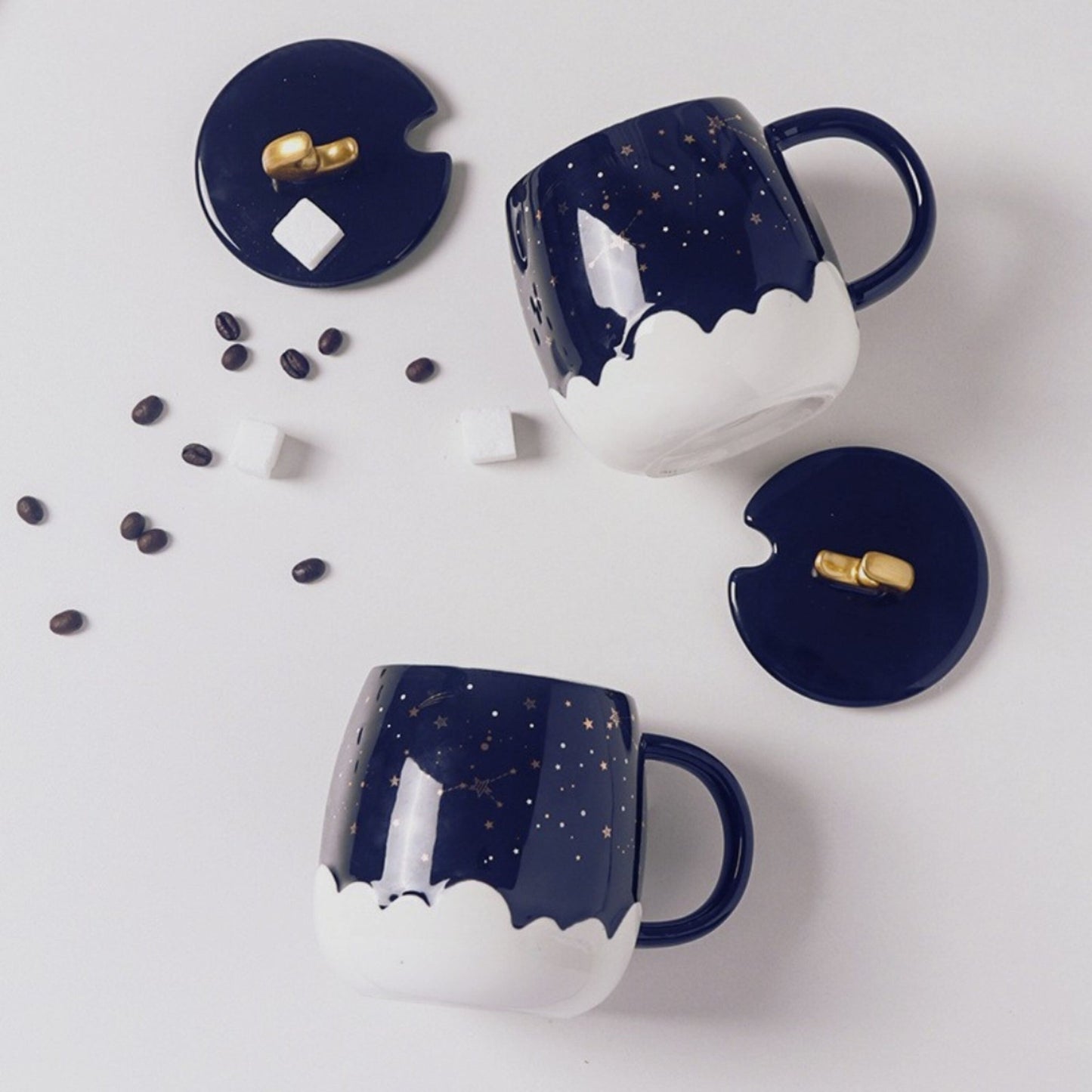 Celestial Coffee Mug With Lid - Space Mesmerise - Space Gifts | Lamps | Statues | Home Decor