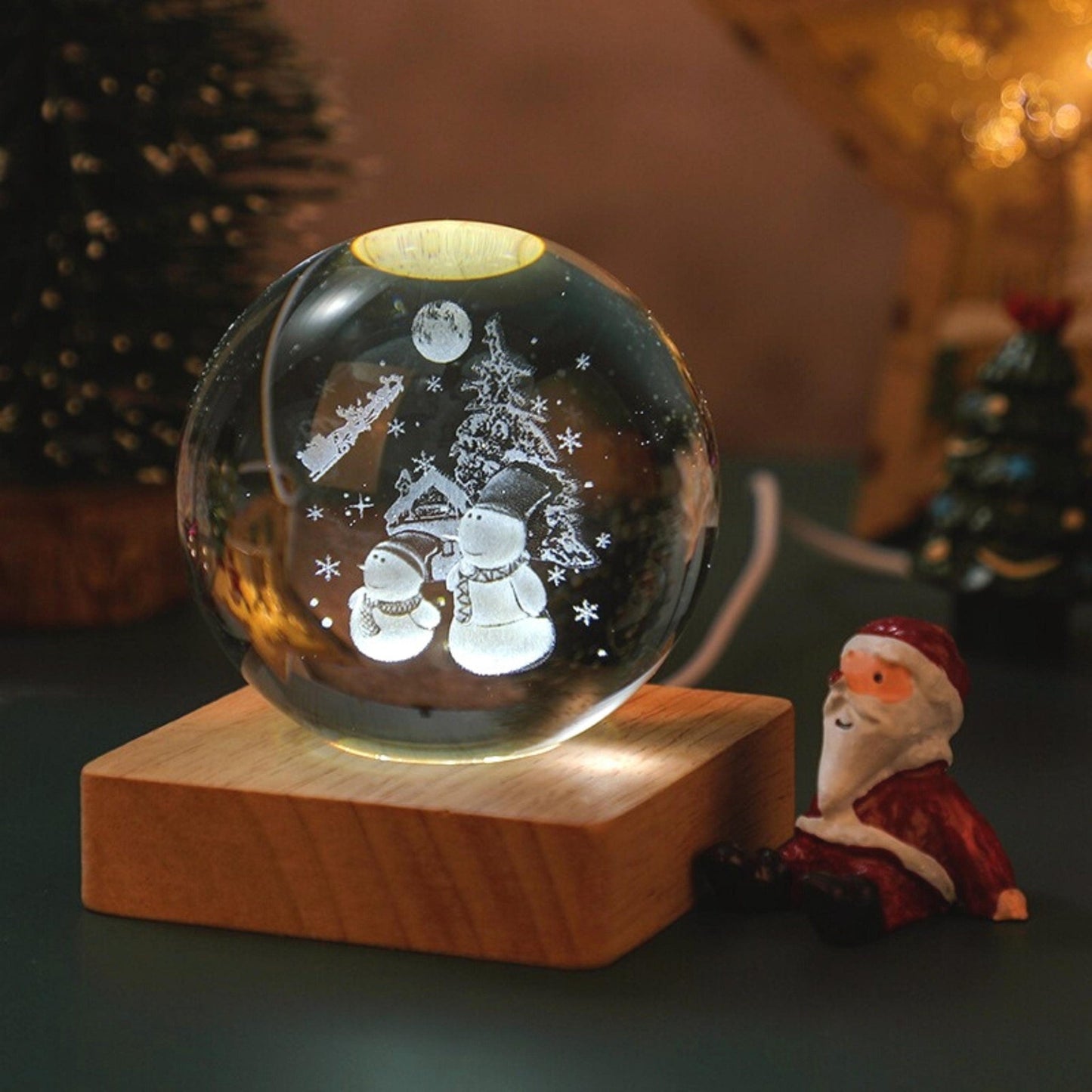 Christmas Snow Globe Lamp - Space Mesmerise - Space Gifts | Lamps | Statues | Home Decor