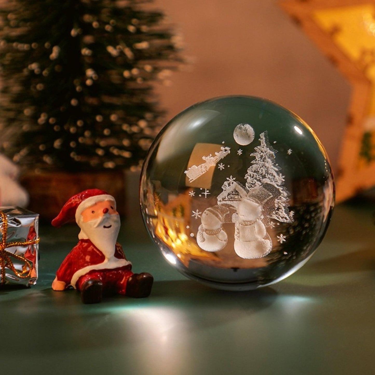 Christmas Snow Globe Lamp - Space Mesmerise - Space Gifts | Lamps | Statues | Home Decor