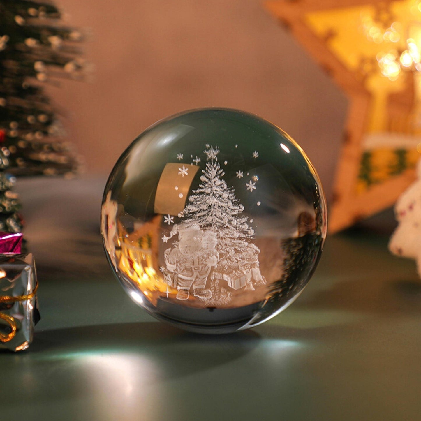 Christmas Snow Globe Lamp - Space Mesmerise - Space Gifts | Lamps | Statues | Home Decor