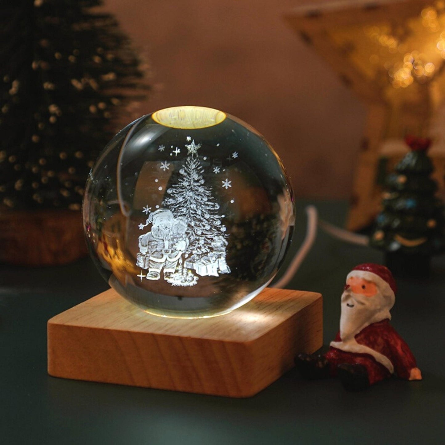 Christmas Snow Globe Lamp - Space Mesmerise - Space Gifts | Lamps | Statues | Home Decor