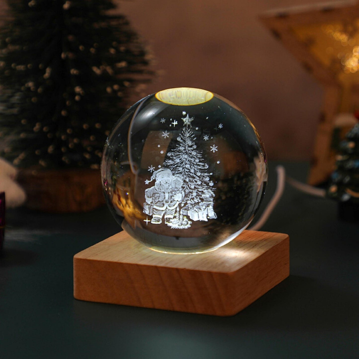Christmas Snow Globe Lamp - Space Mesmerise - Space Gifts | Lamps | Statues | Home Decor