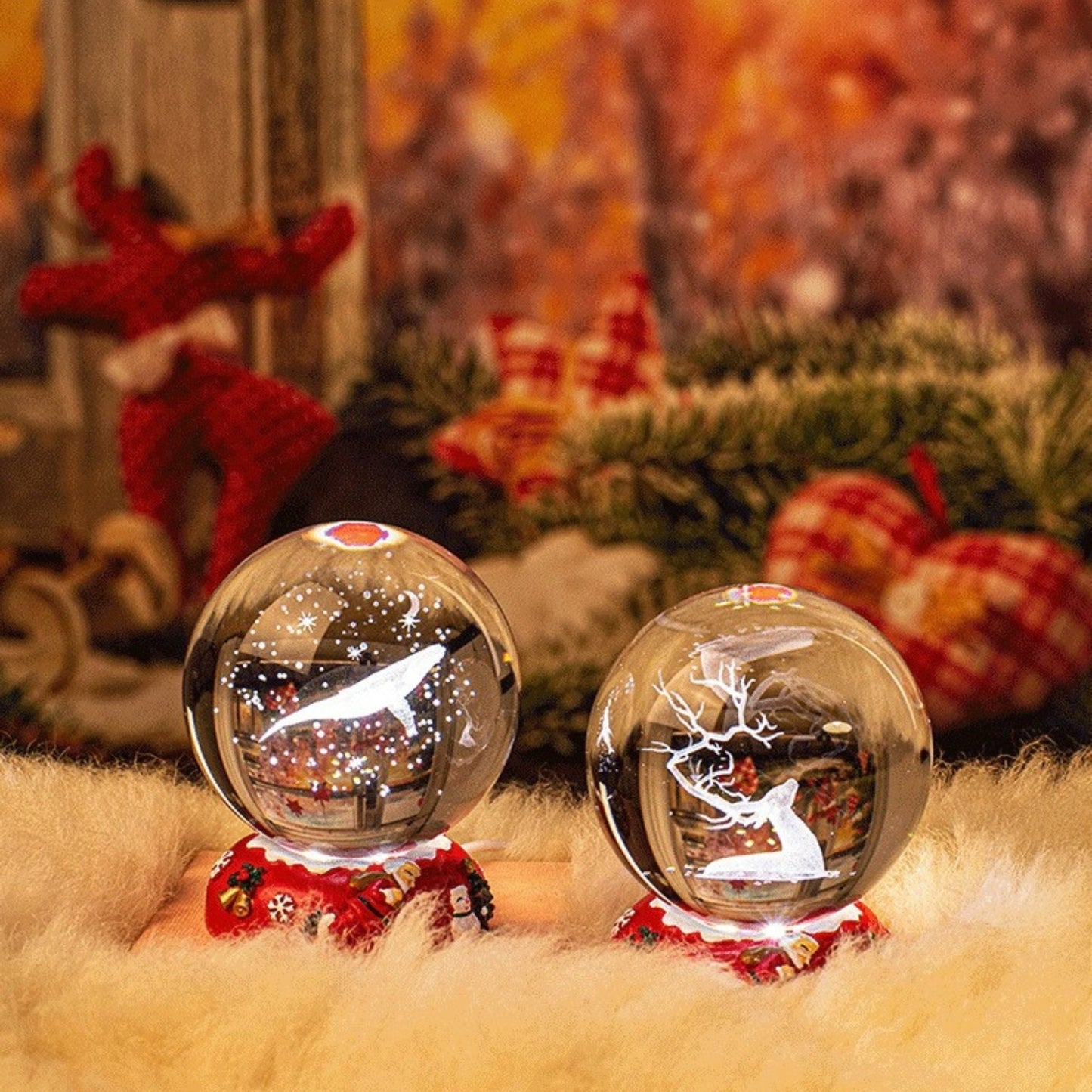 Christmas Snow Globe Space Themed Lamp - Space Mesmerise - Space Gifts | Lamps | Statues | Home Decor
