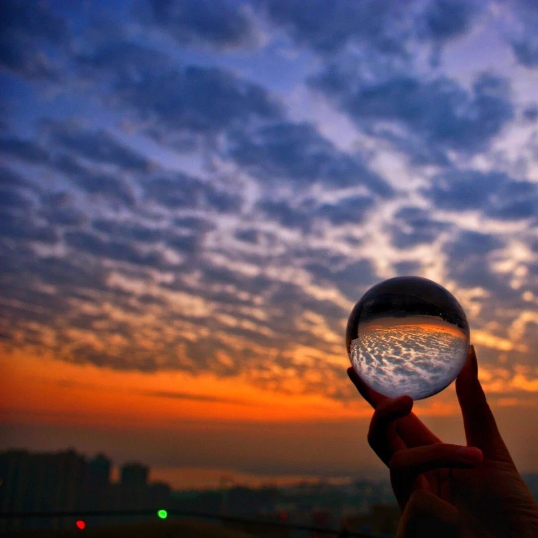 Clear Crystal Ball - Space Mesmerise - Space Gifts | Lamps | Statues | Home Decor