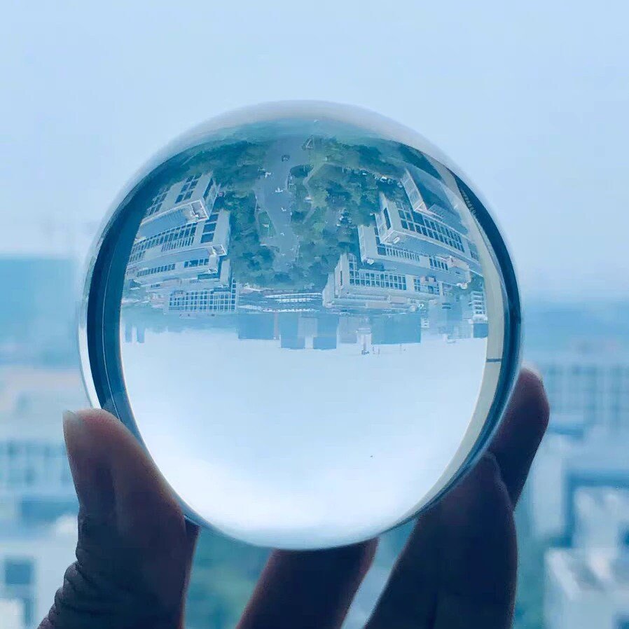 Clear Crystal Ball - Space Mesmerise - Space Gifts | Lamps | Statues | Home Decor