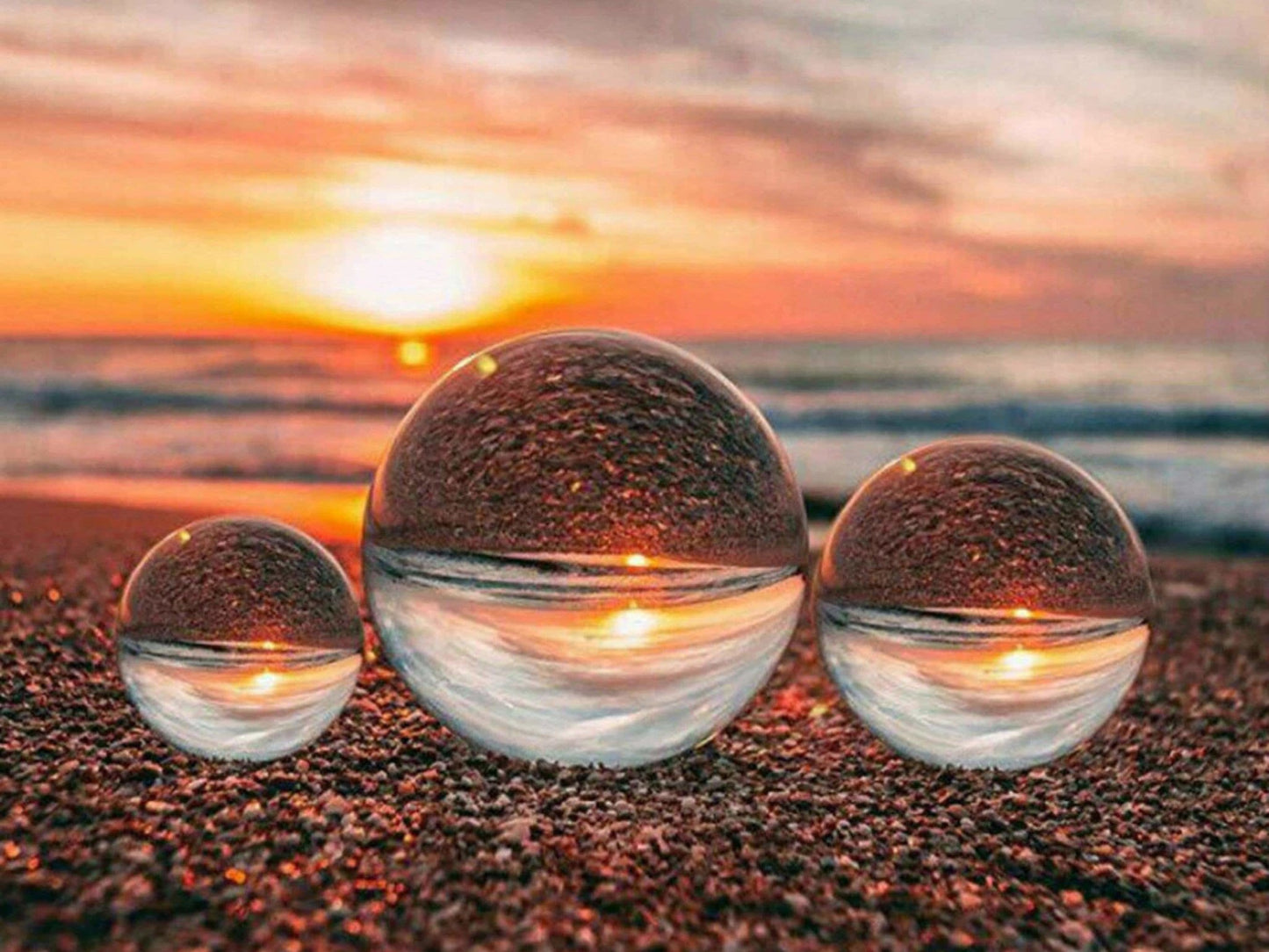 Clear Crystal Ball - Space Mesmerise - Space Gifts | Lamps | Statues | Home Decor