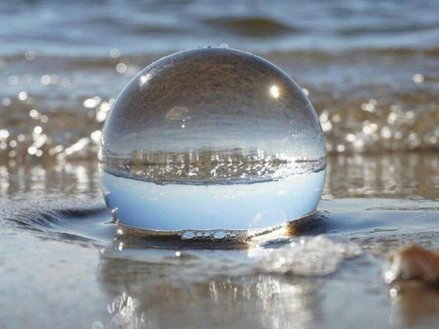Clear Crystal Ball - Space Mesmerise - Space Gifts | Lamps | Statues | Home Decor