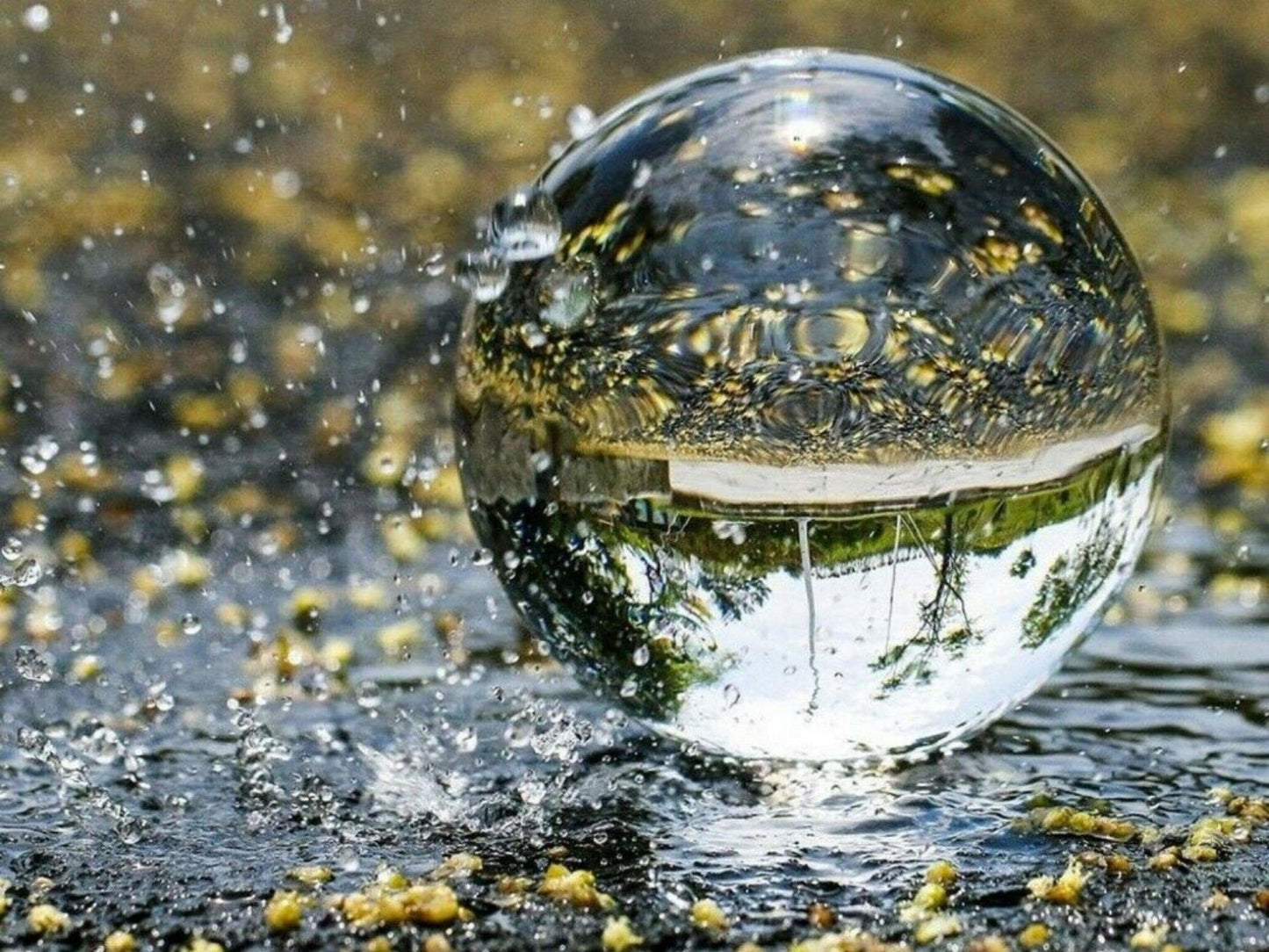 Clear Crystal Ball - Space Mesmerise - Space Gifts | Lamps | Statues | Home Decor