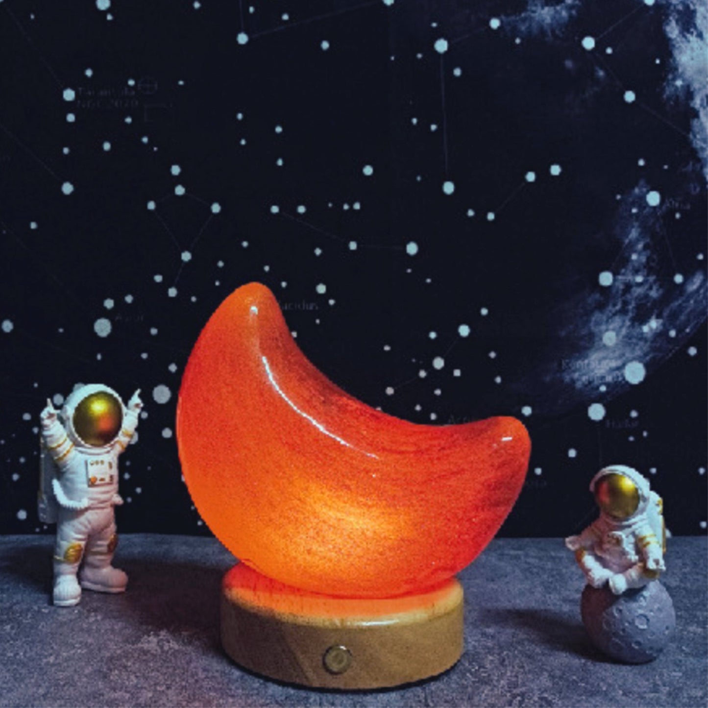 Crescent Moon Touch Lamp - Space Mesmerise - Space Gifts | Lamps | Statues | Home Decor
