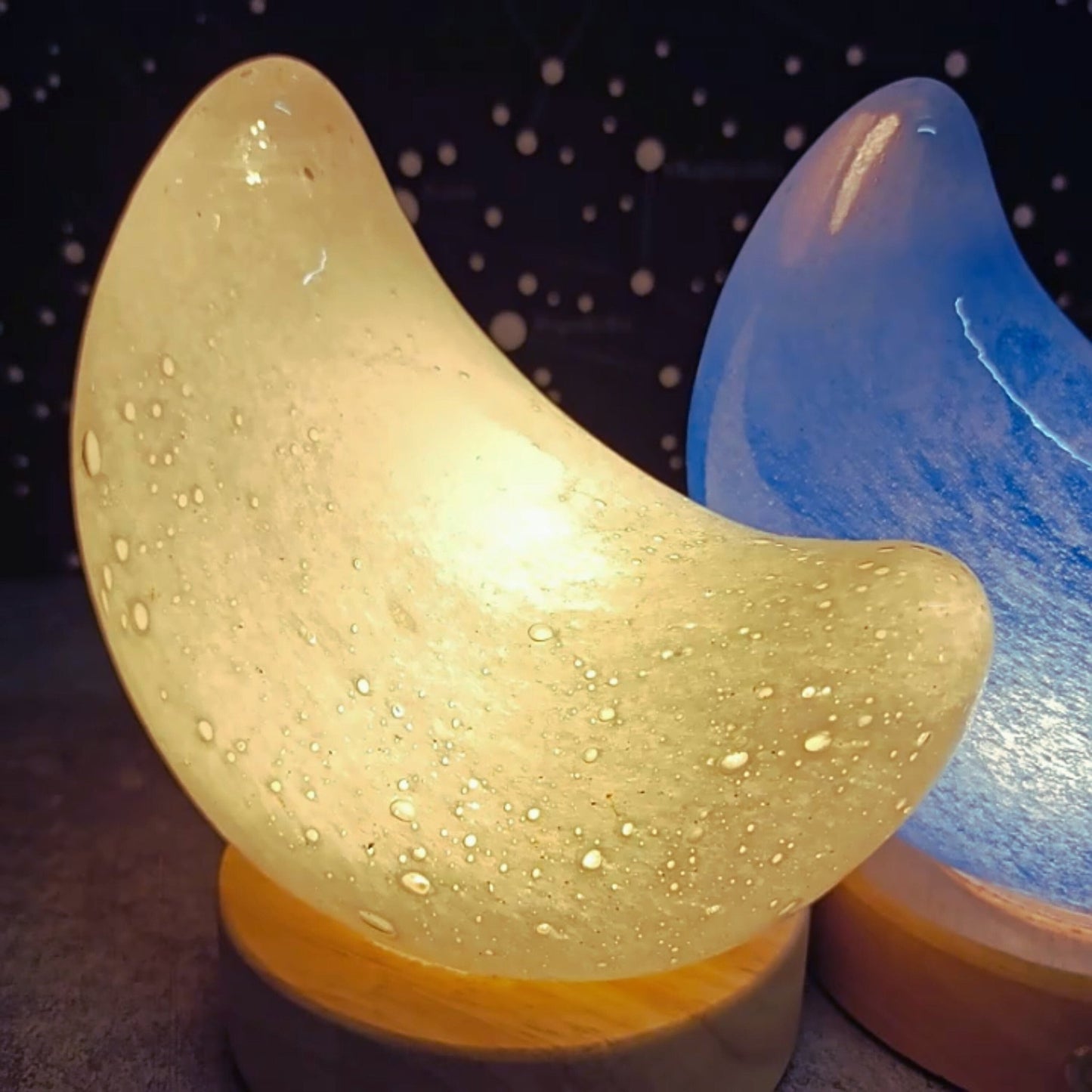 Crescent Moon Touch Lamp - Space Mesmerise - Space Gifts | Lamps | Statues | Home Decor