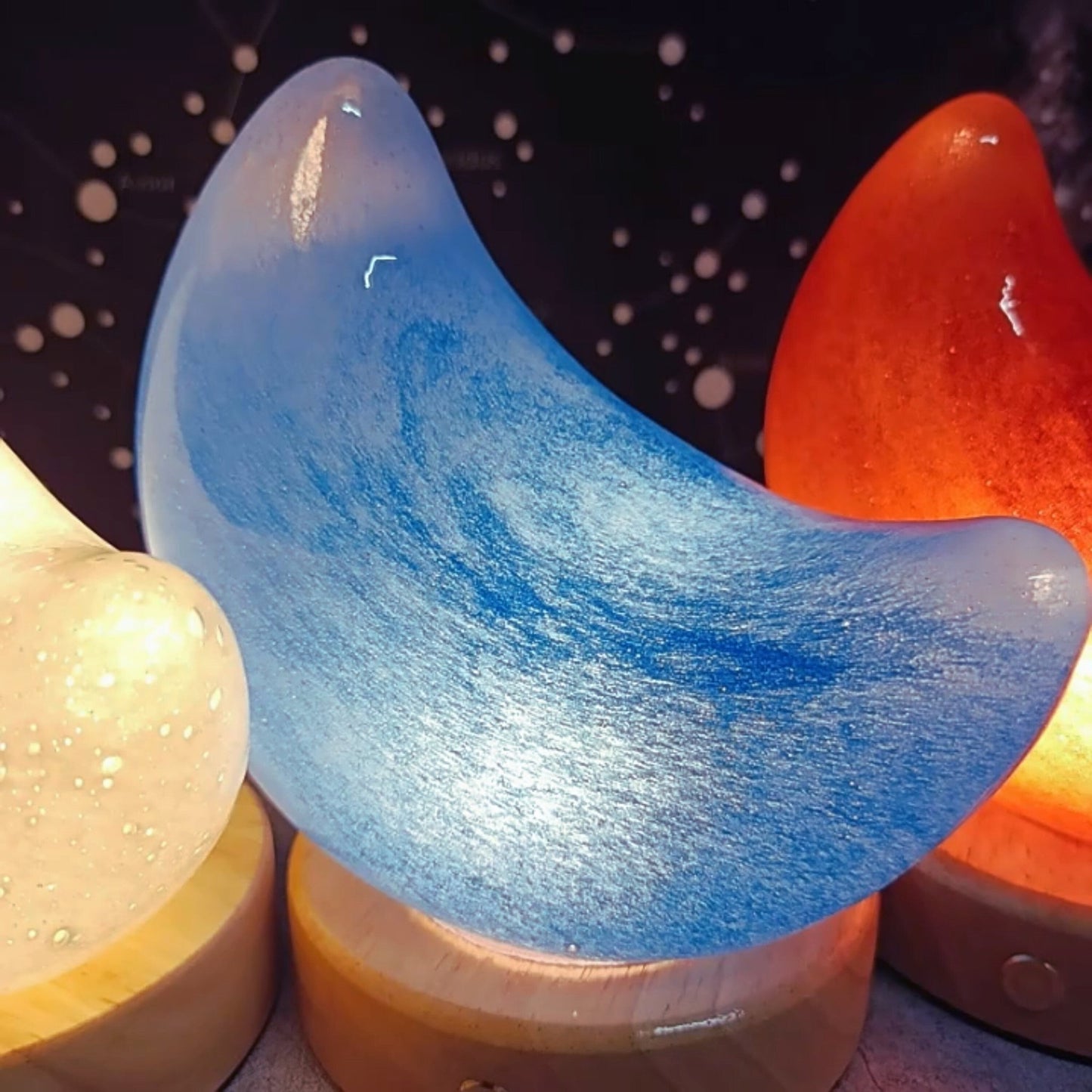 Crescent Moon Touch Lamp - Space Mesmerise - Space Gifts | Lamps | Statues | Home Decor