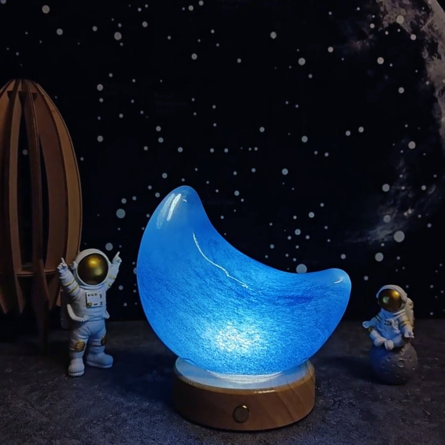 Crescent Moon Touch Lamp - Space Mesmerise - Space Gifts | Lamps | Statues | Home Decor