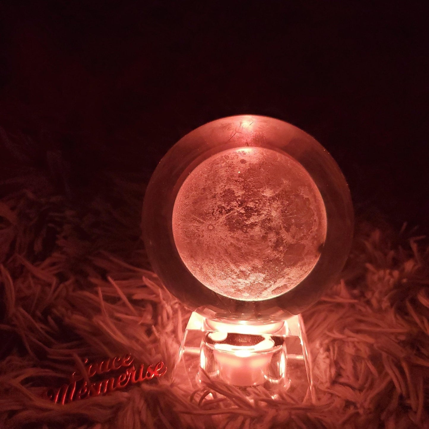 Crystal Moon Globe - Space Mesmerise - Space Gifts | Lamps | Statues | Home Decor