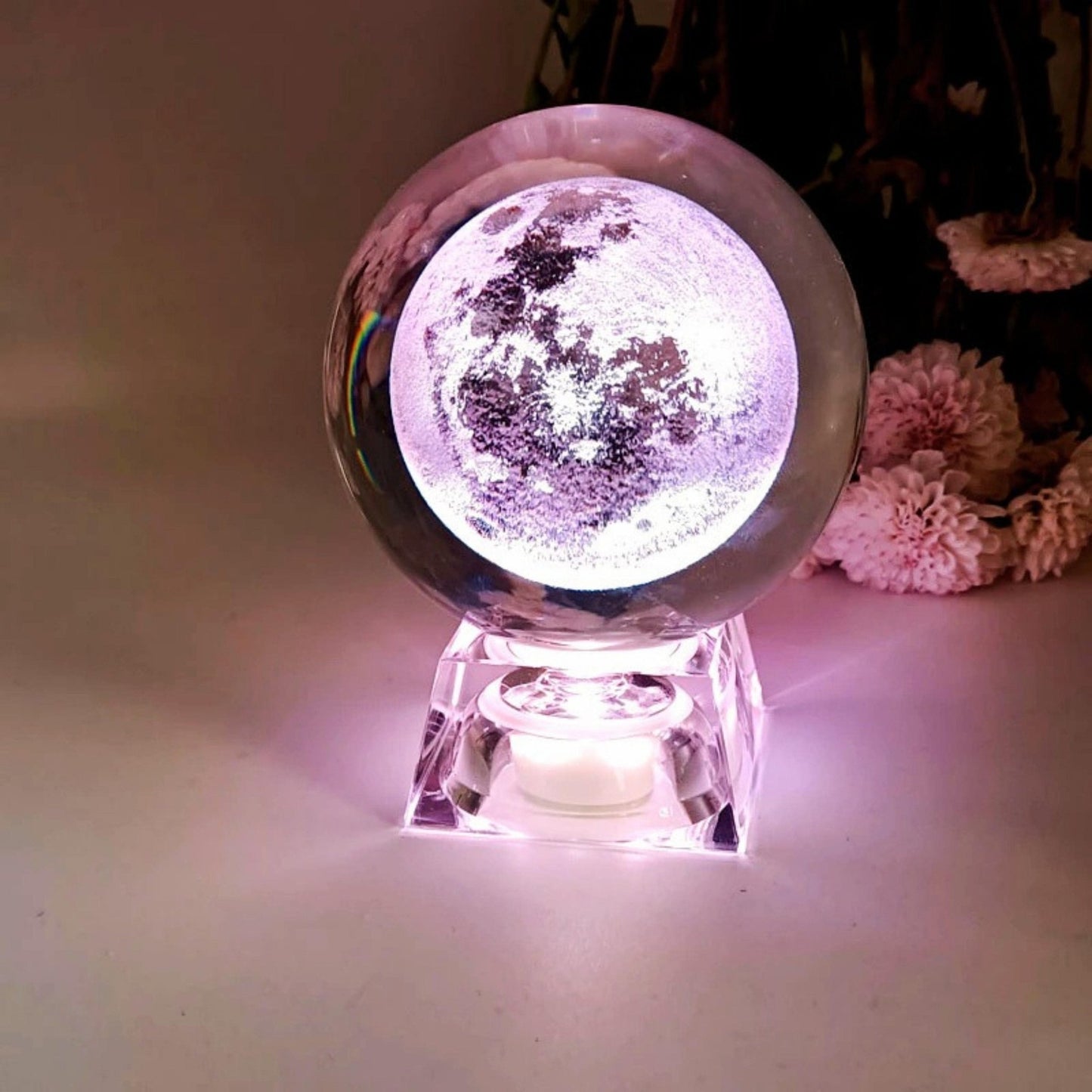 Crystal Moon Globe - Space Mesmerise - Space Gifts | Lamps | Statues | Home Decor