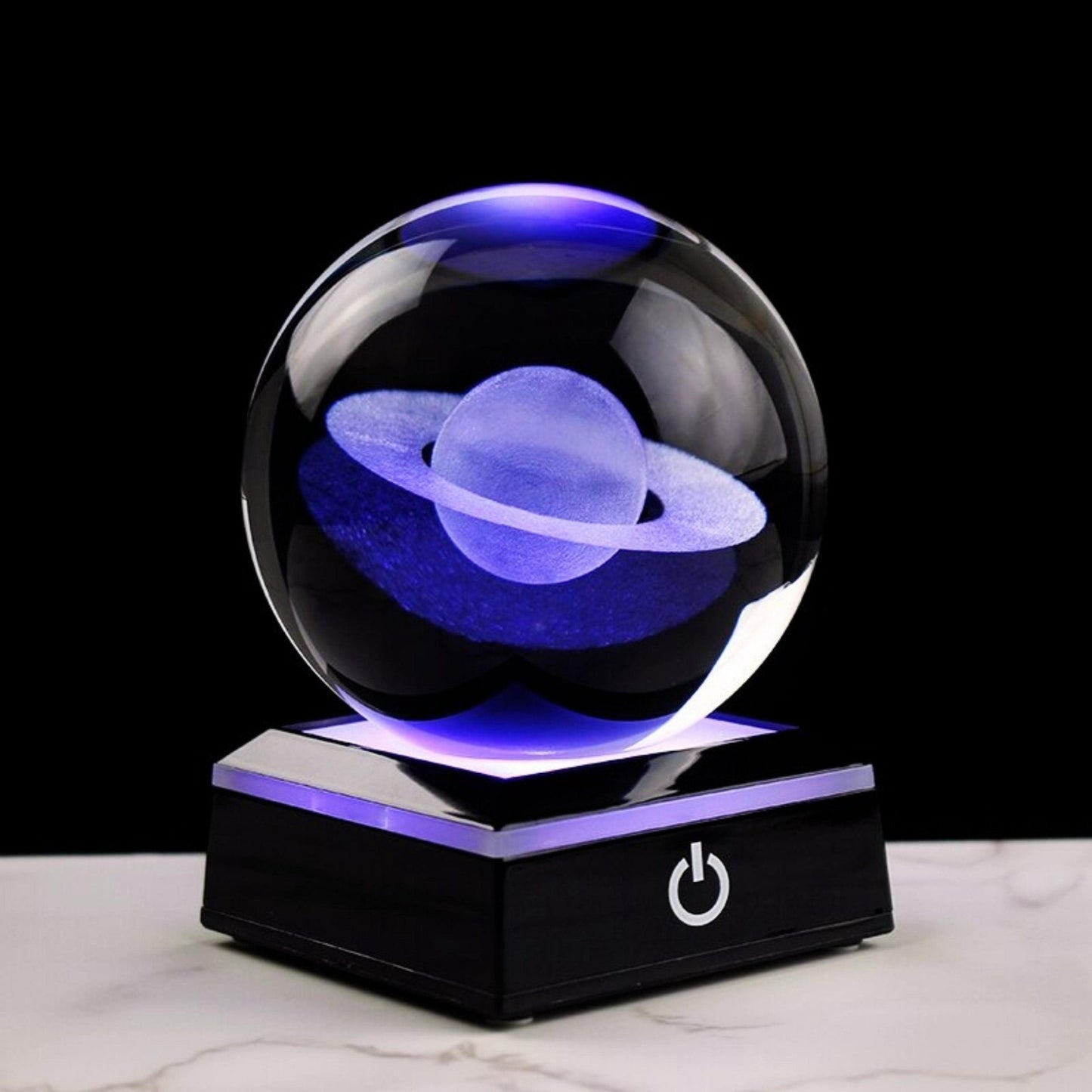 Crystal Saturn Globe - Space Mesmerise - Space Gifts | Lamps | Statues | Home Decor